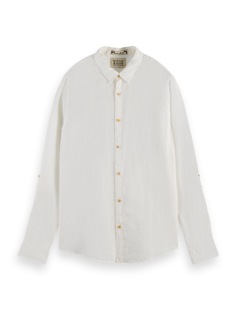 Regular fit linen shirt