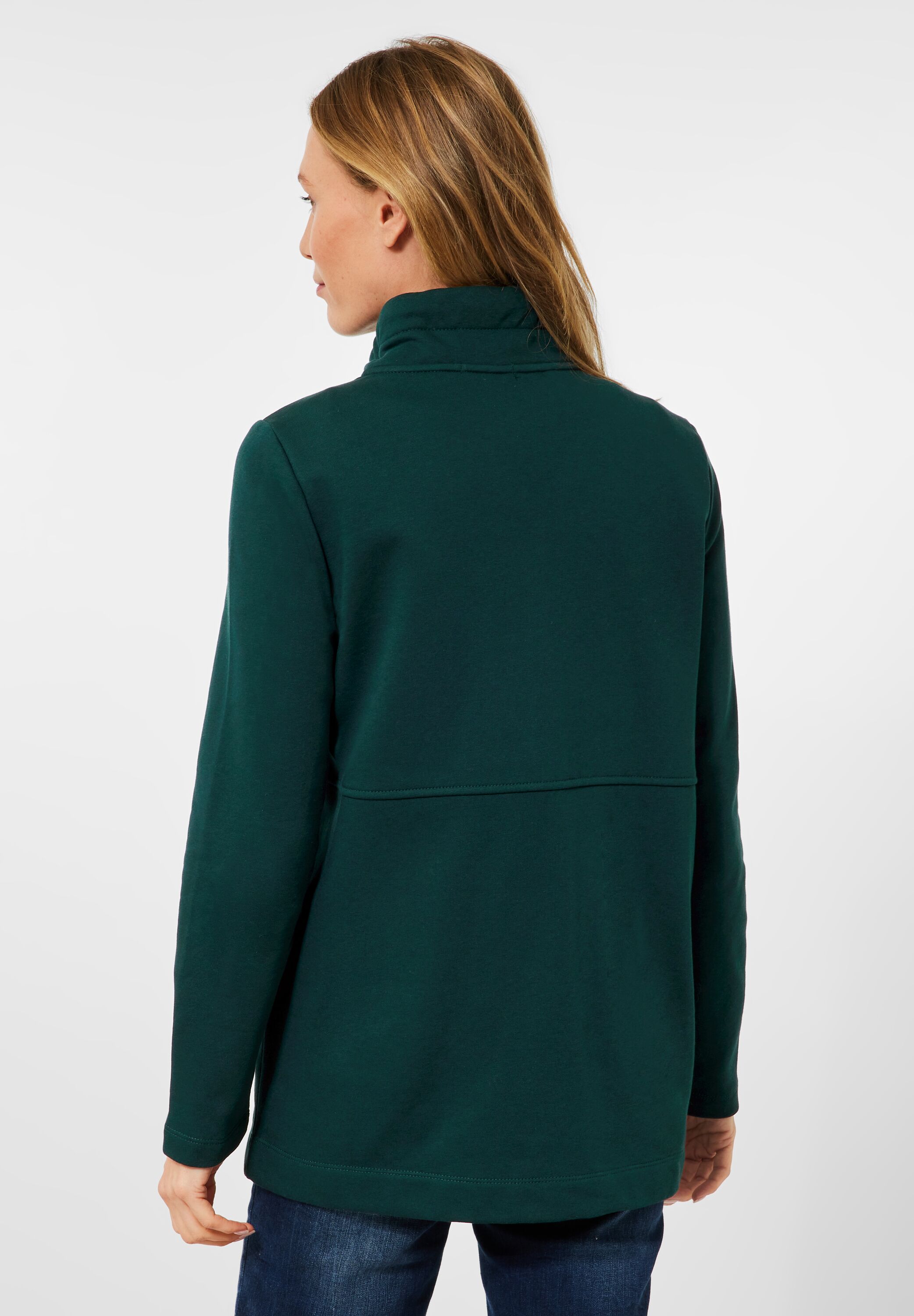 Lange Sweatjacke
