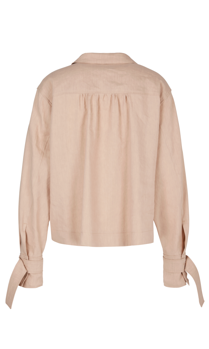 Hemdjacke aus Leinenmix
