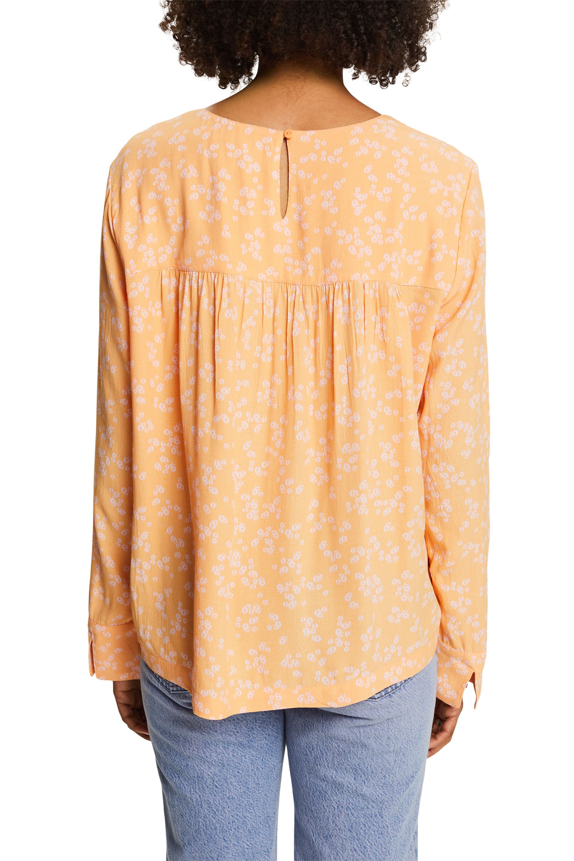 Crêpe-Bluse mit Print