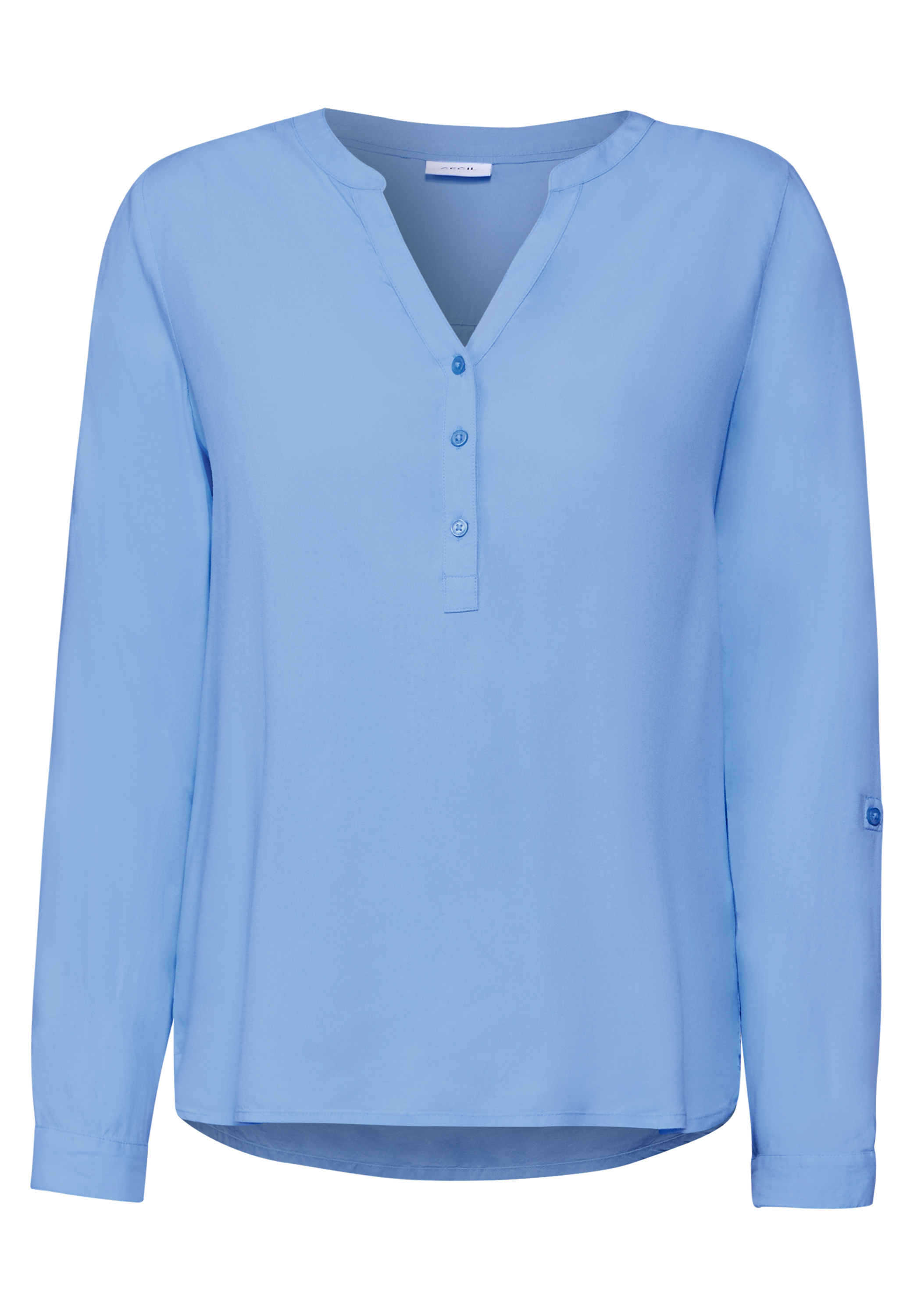 Bluse in Unifarbe