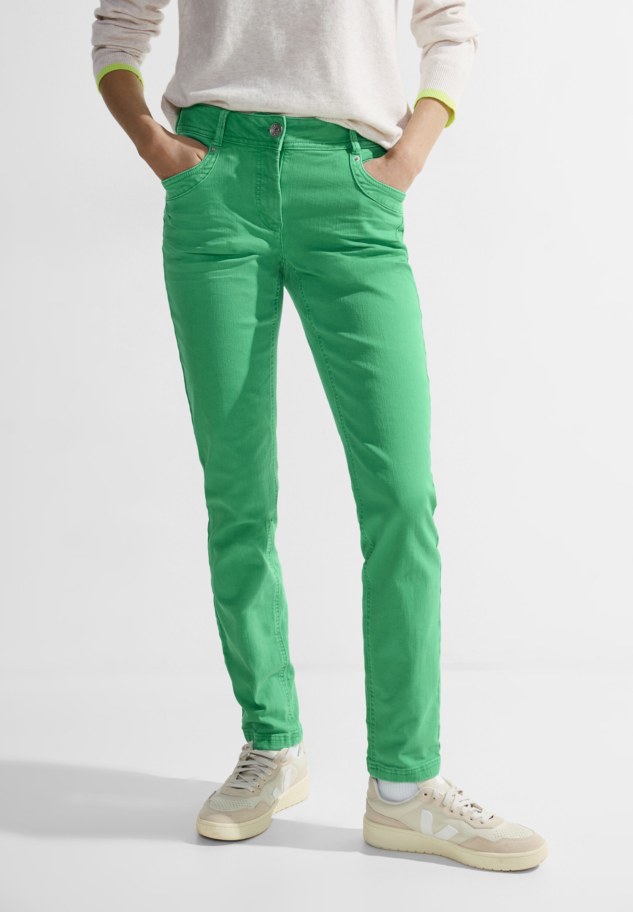 Slim Fit Baumwollhose