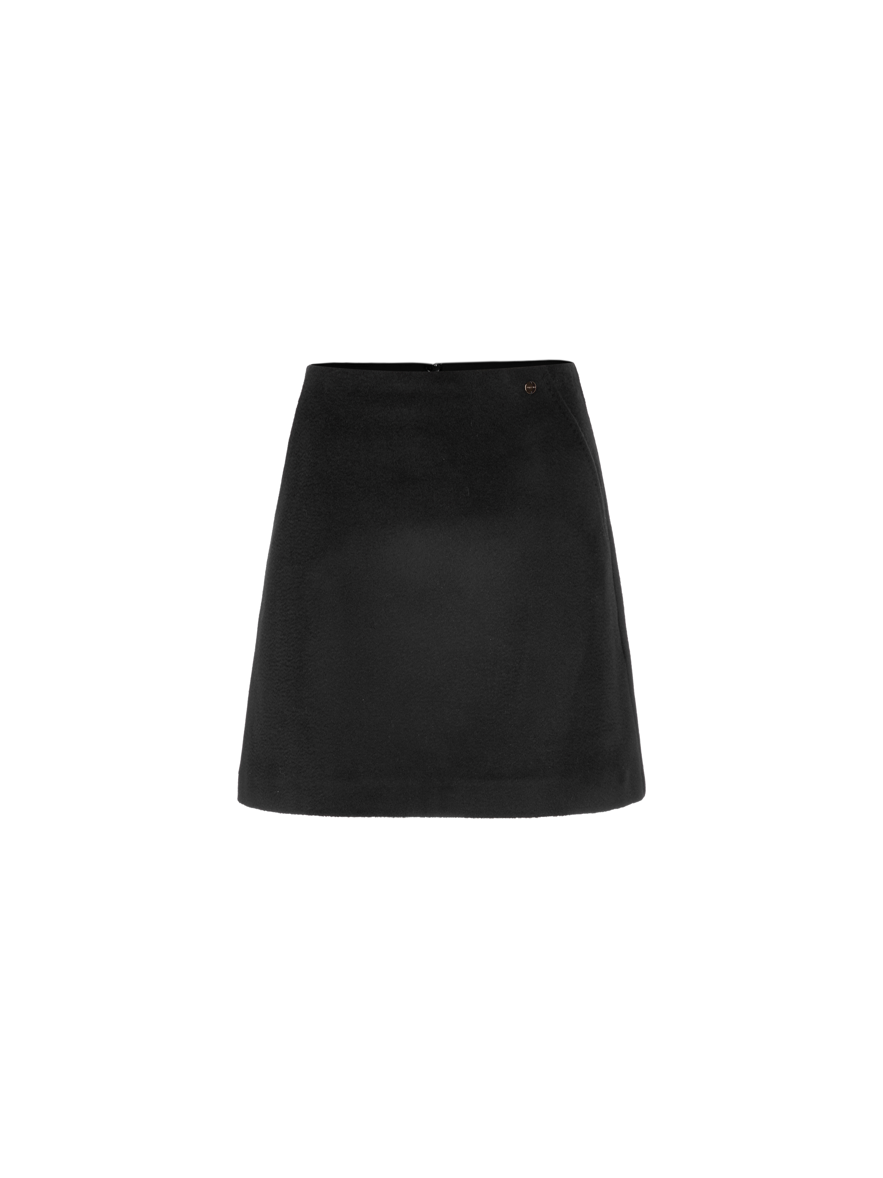 Ausgestellter Rock aus Wollmix