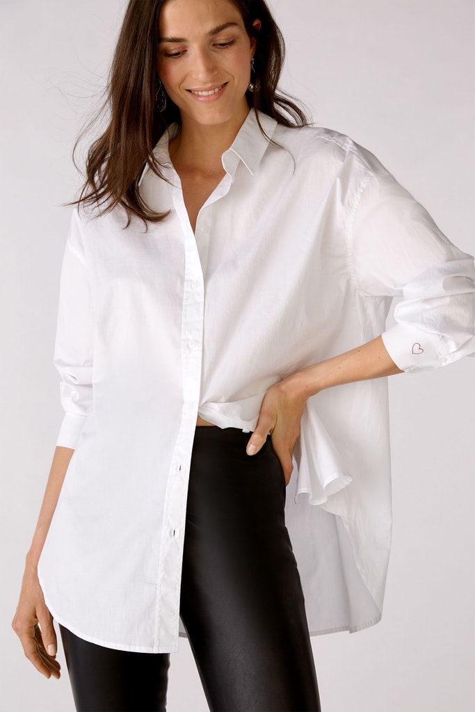 Hemdbluse im Oversized Fit