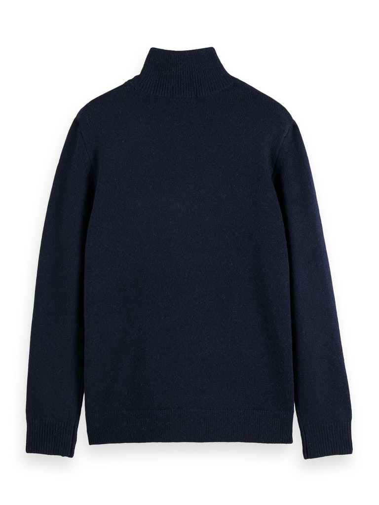 Classic half zip pullover contains Wool