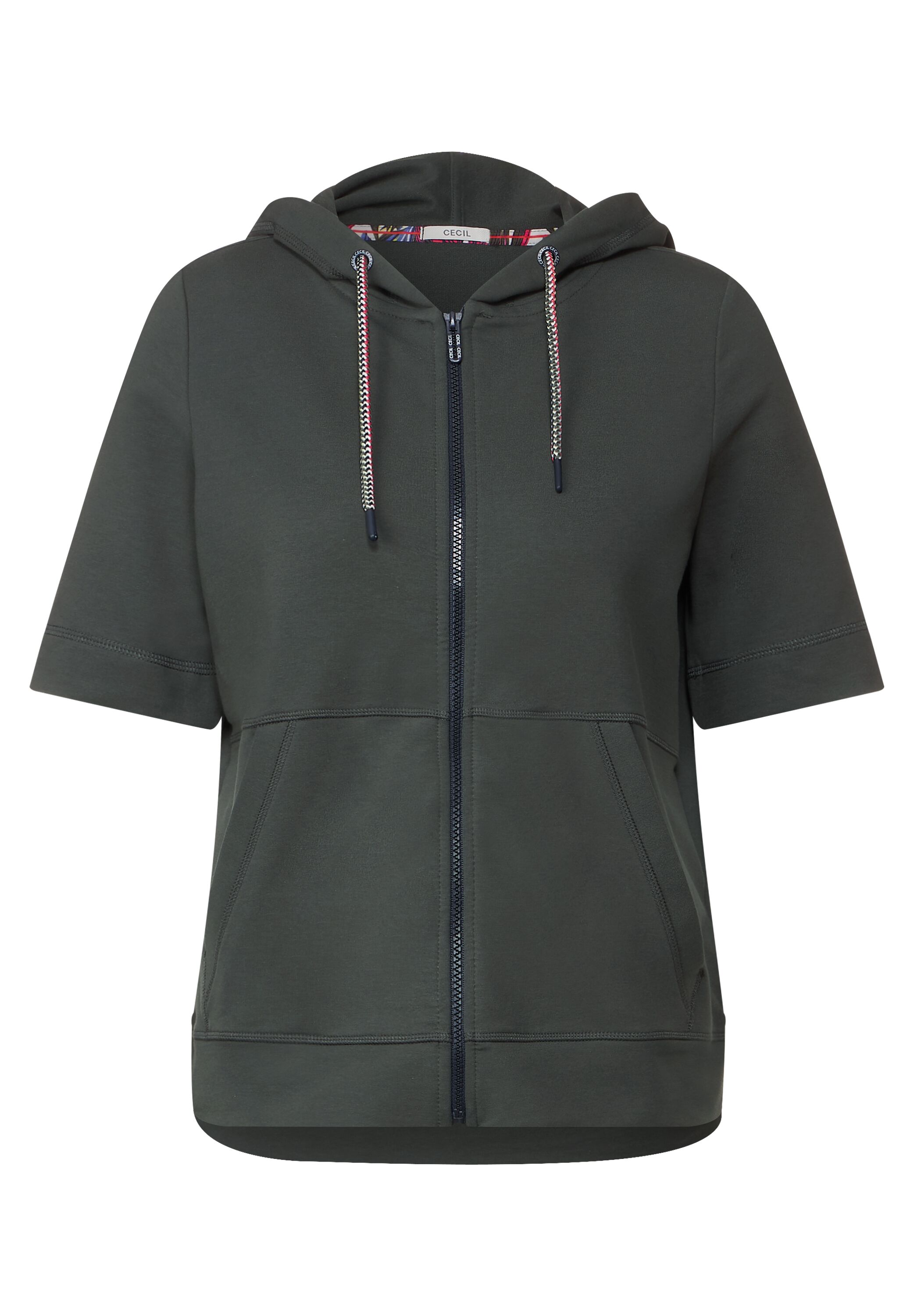 Kurzarm Sweatjacke