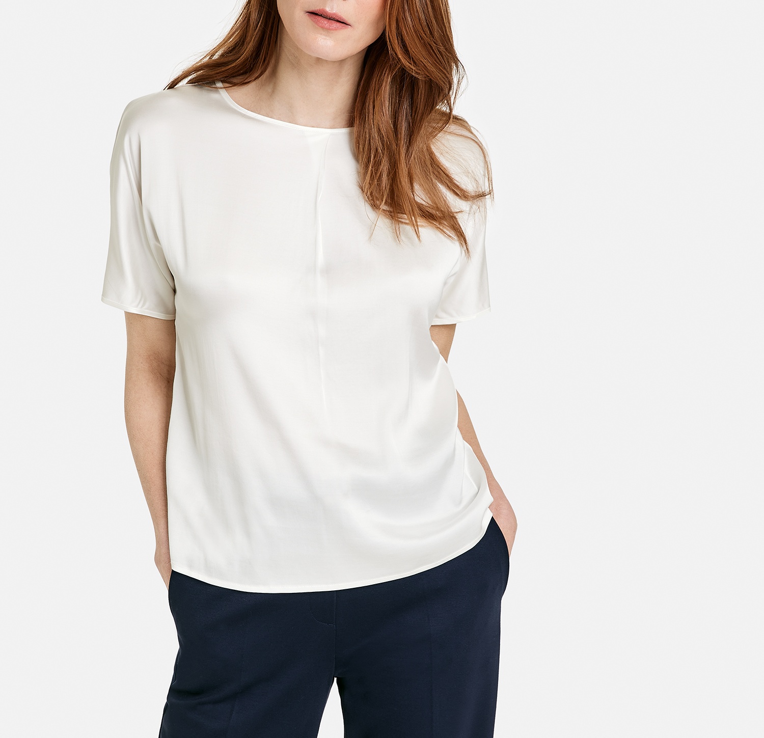 Blusenshirt mit Kellerfalte