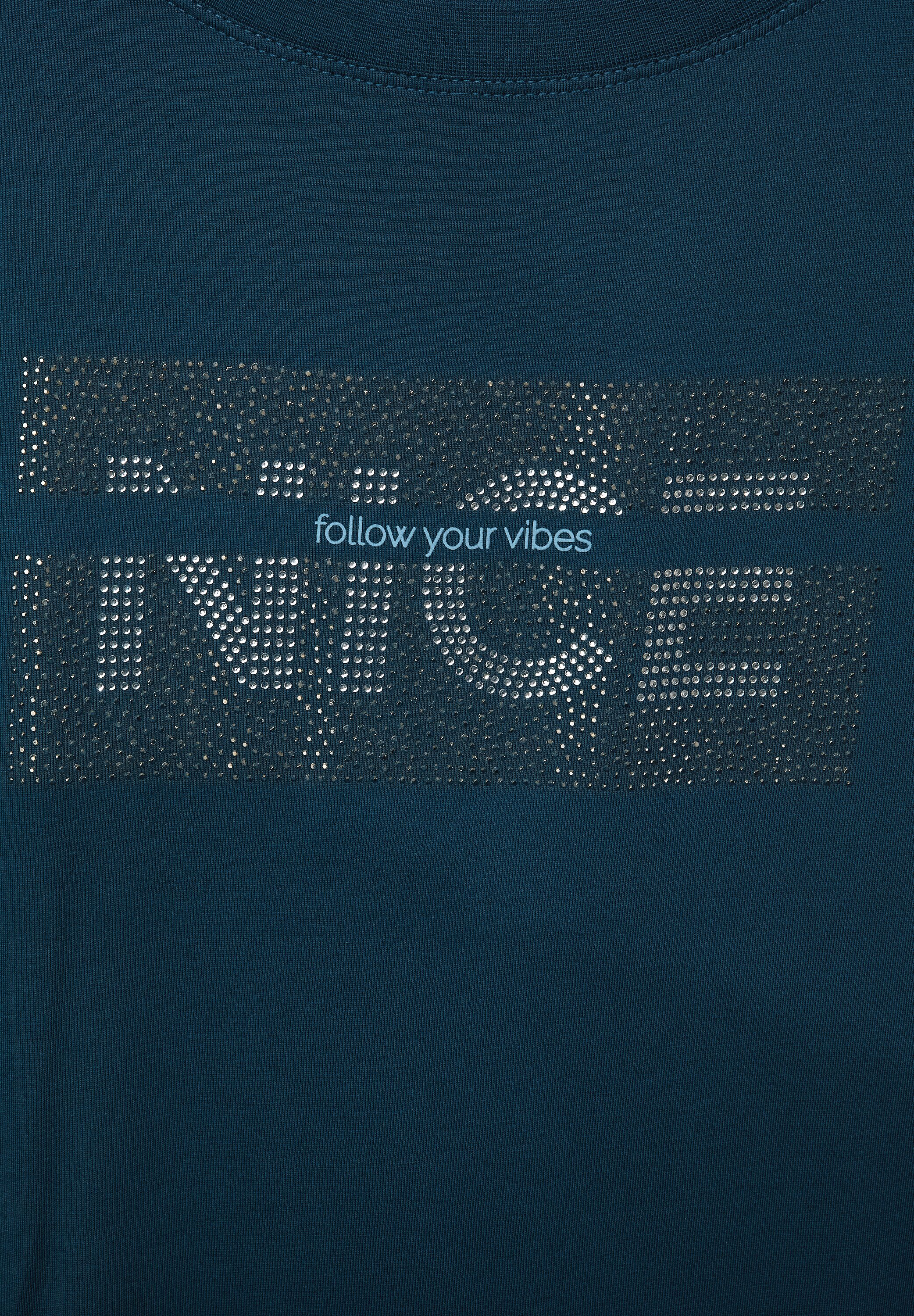 T-Shirt mit Steinchendetail
