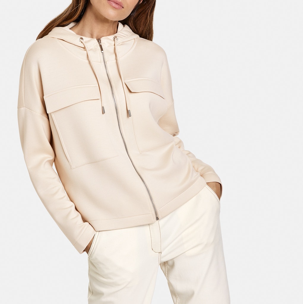 Kapuzenjacke aus Soft Scuba