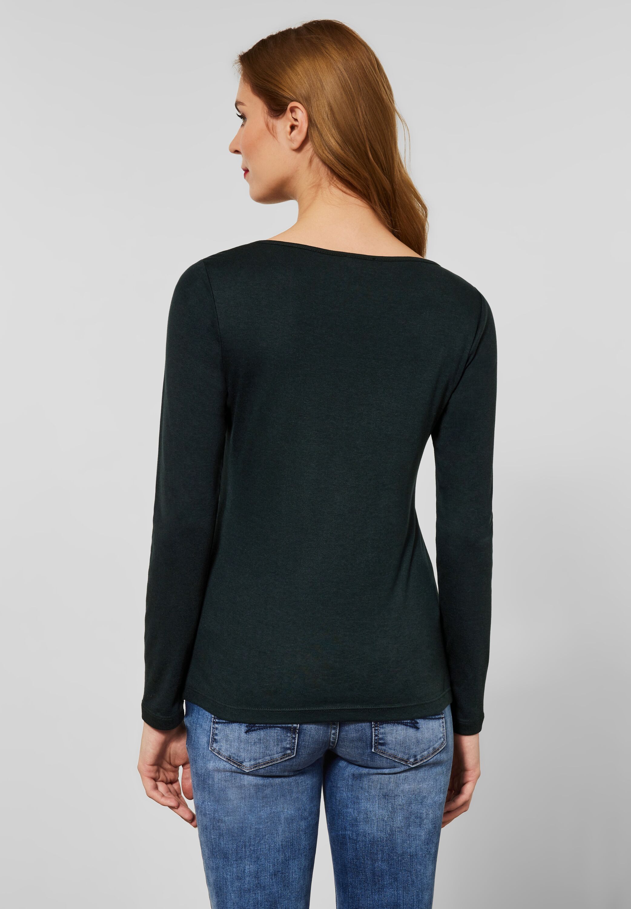Shirt in Unifarbe