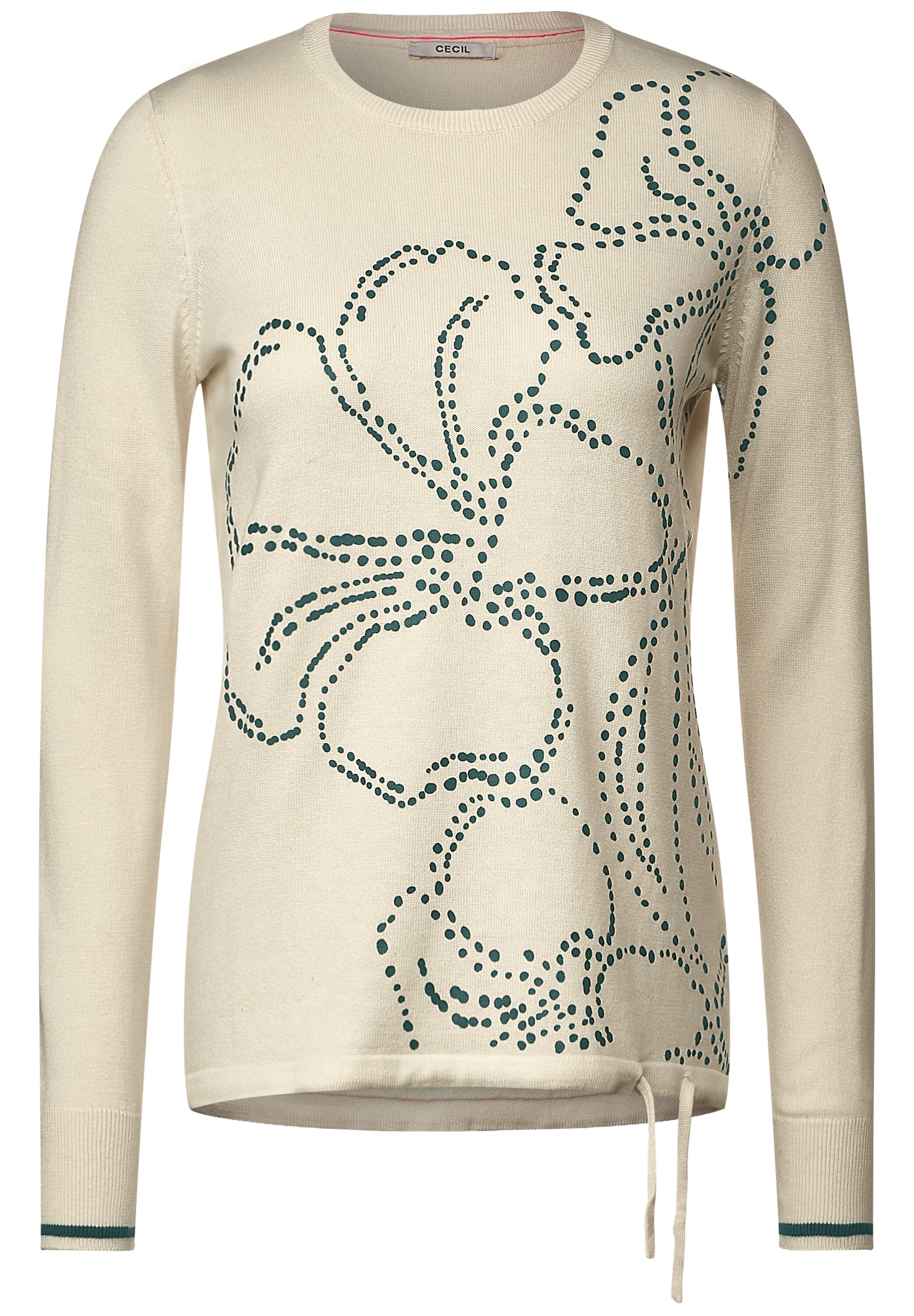 Strickpullover mit Partprint