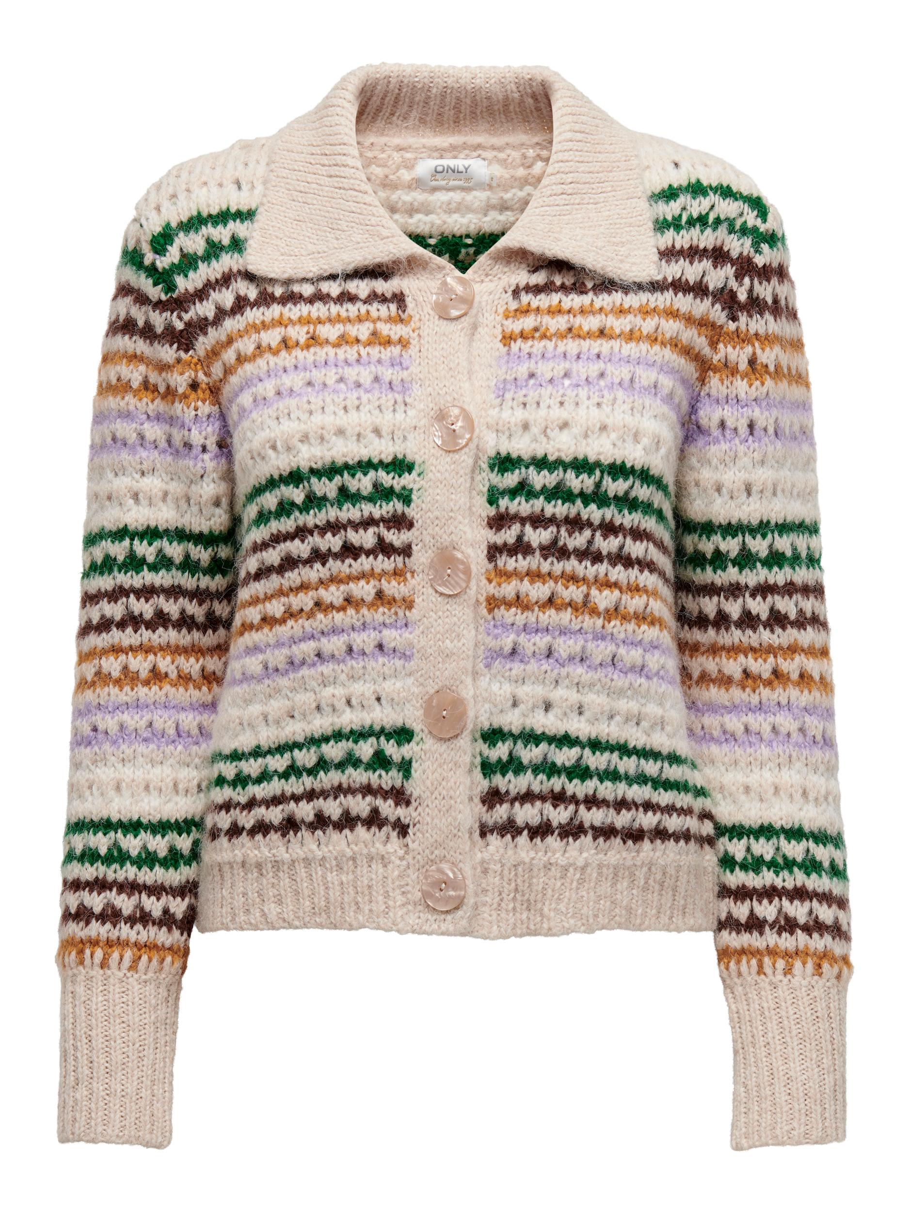 ONLHALEY L/S STRIPE CARDIGAN KNT