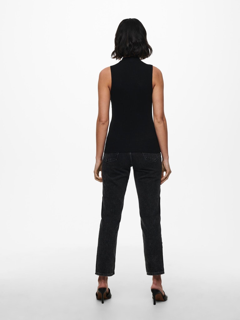 ONLNESSA S/L HIGHNECK RIB TOP JRS