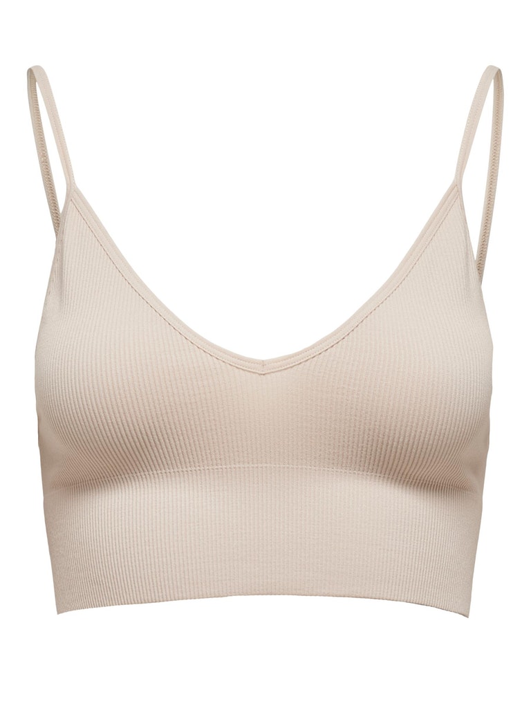 ONLVICKY  RIB SEAMLESS V-NECK TOP NOOS