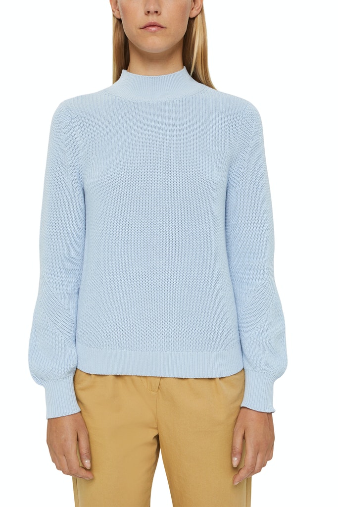 Stehkragen-Pullover aus 100% Bio-Baumwolle