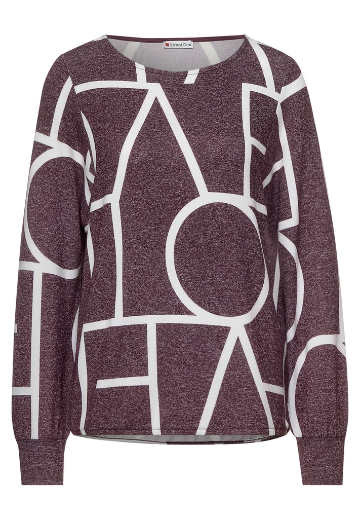 Shirt mit Wording Print