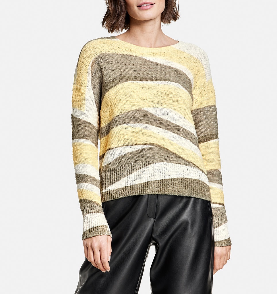 Pullover mit Wellenmuster