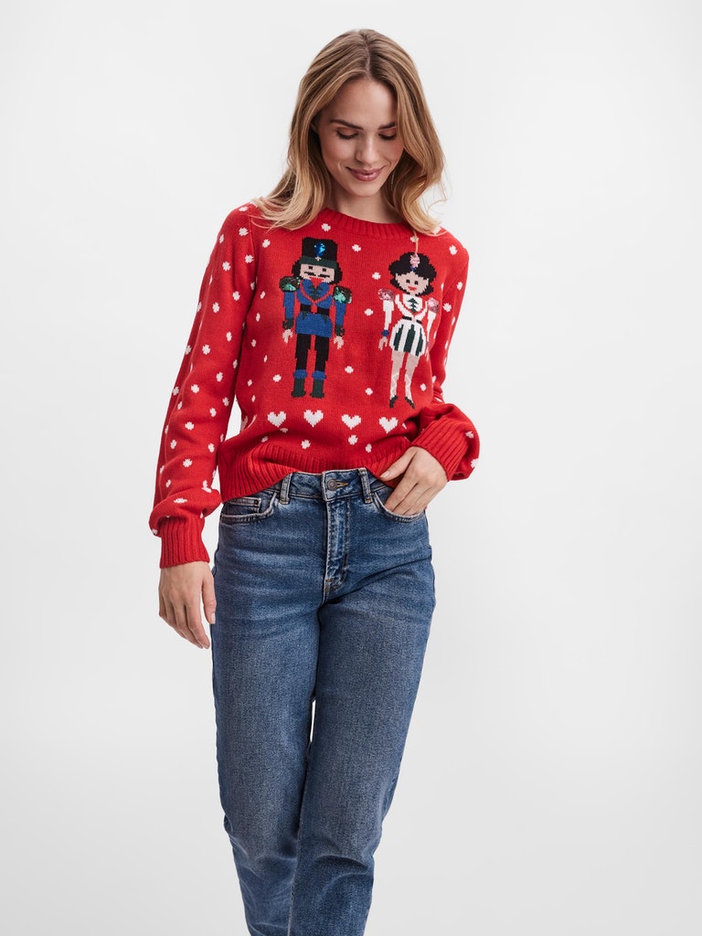 VMNUTCRACKER LS BALLOON BLOUSE XMAS