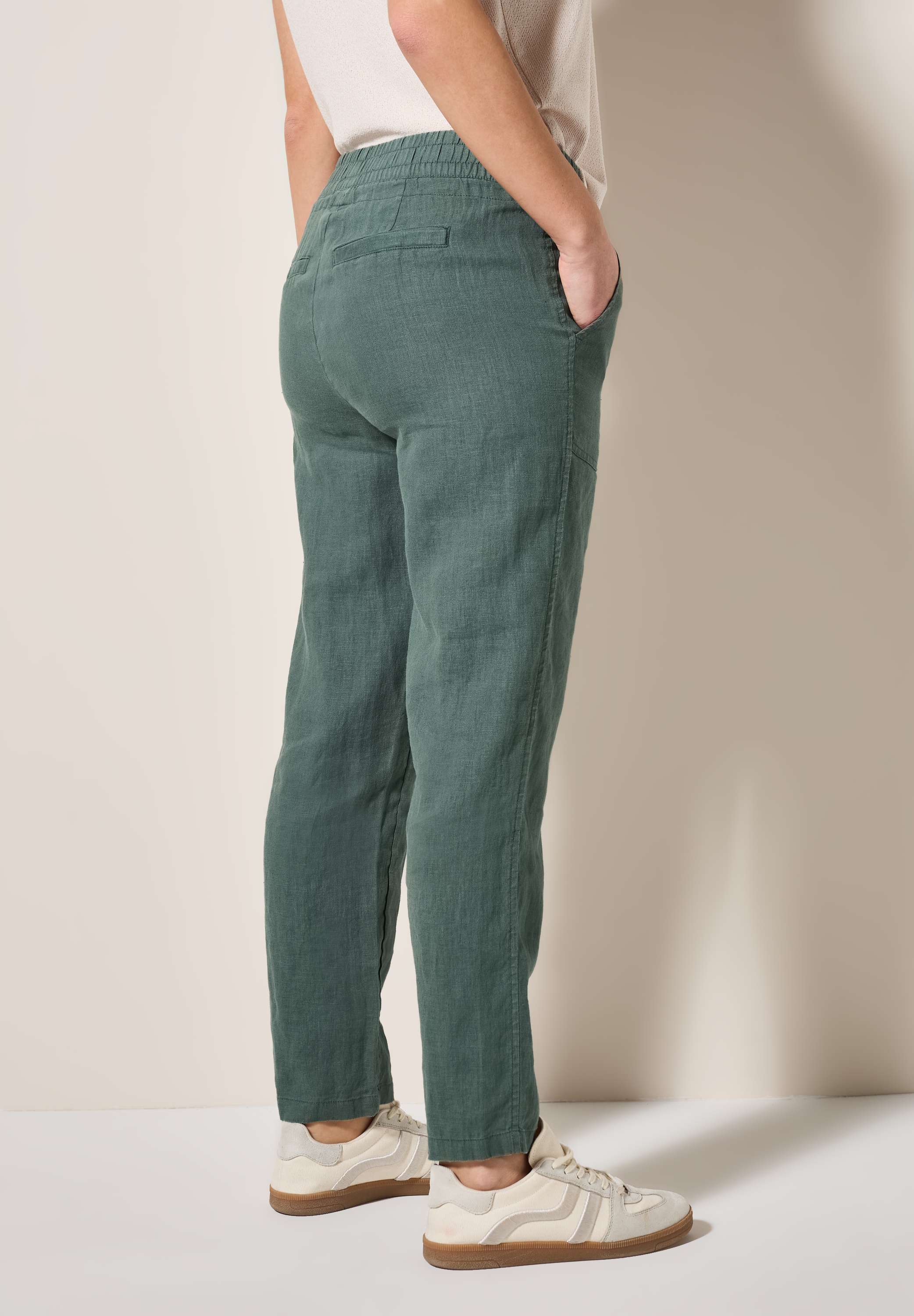 Leinenhose im Casual Fit