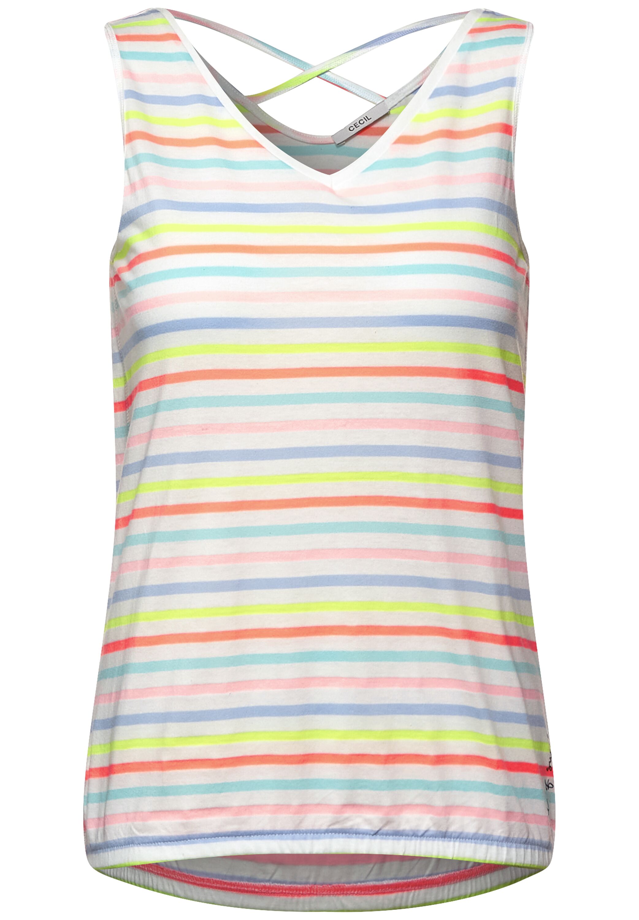 Top mit Multicolour Streifen