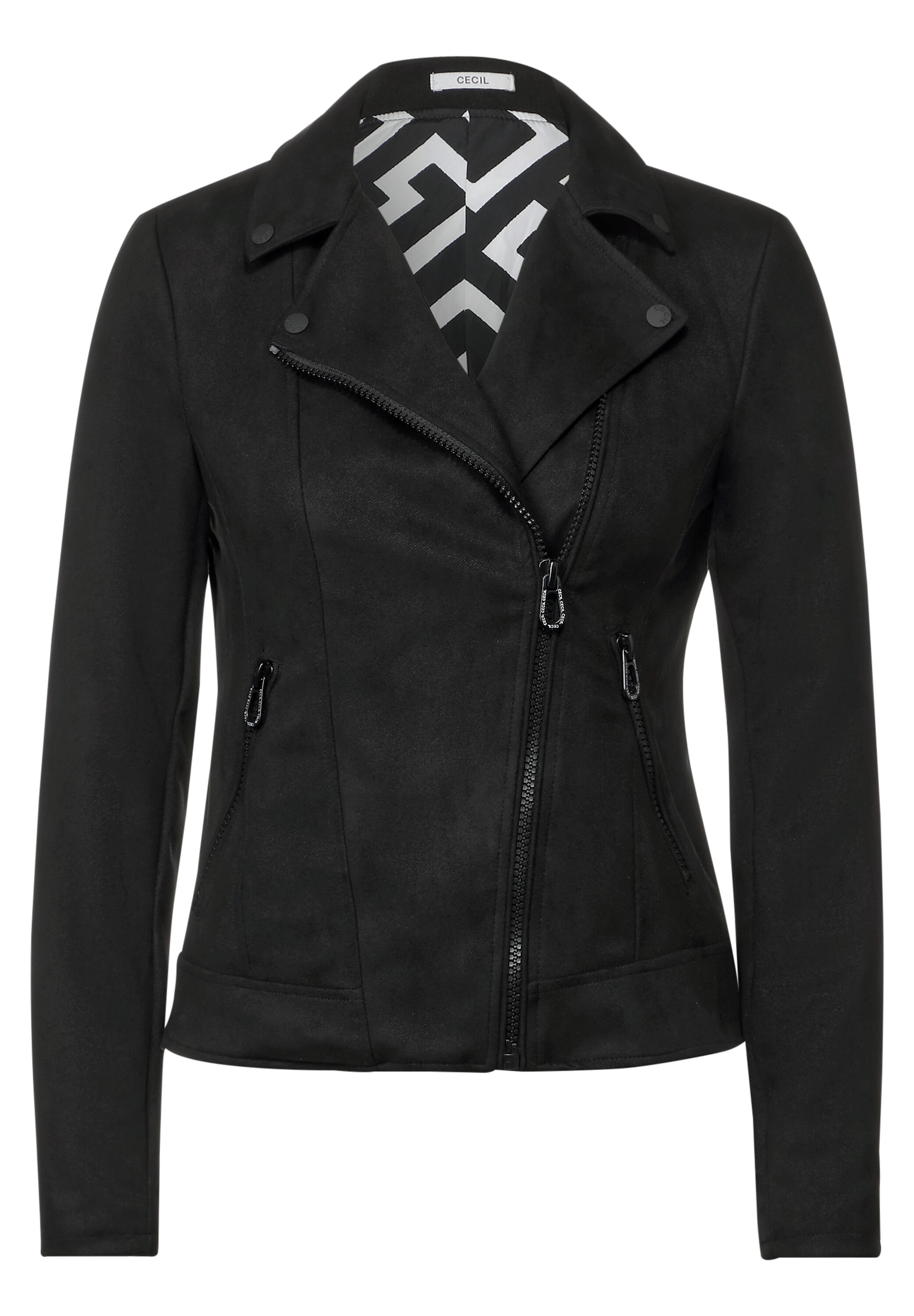 Bikerjacke in Velours