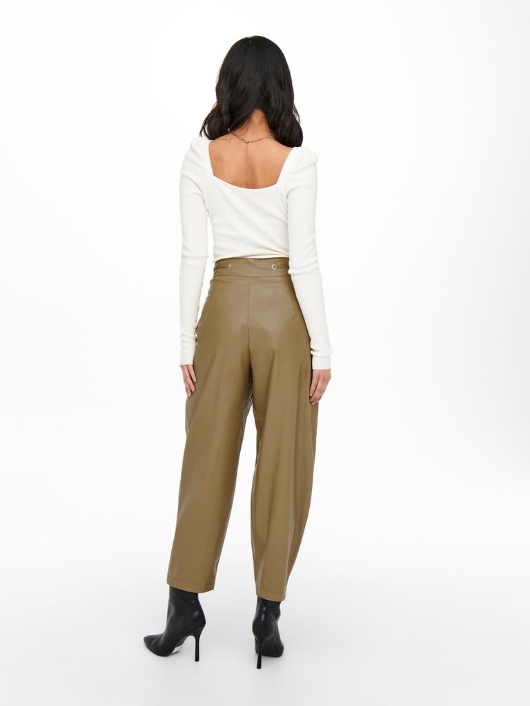 ONLALICE FAUX LEATHER TRACK PANT CC OTW