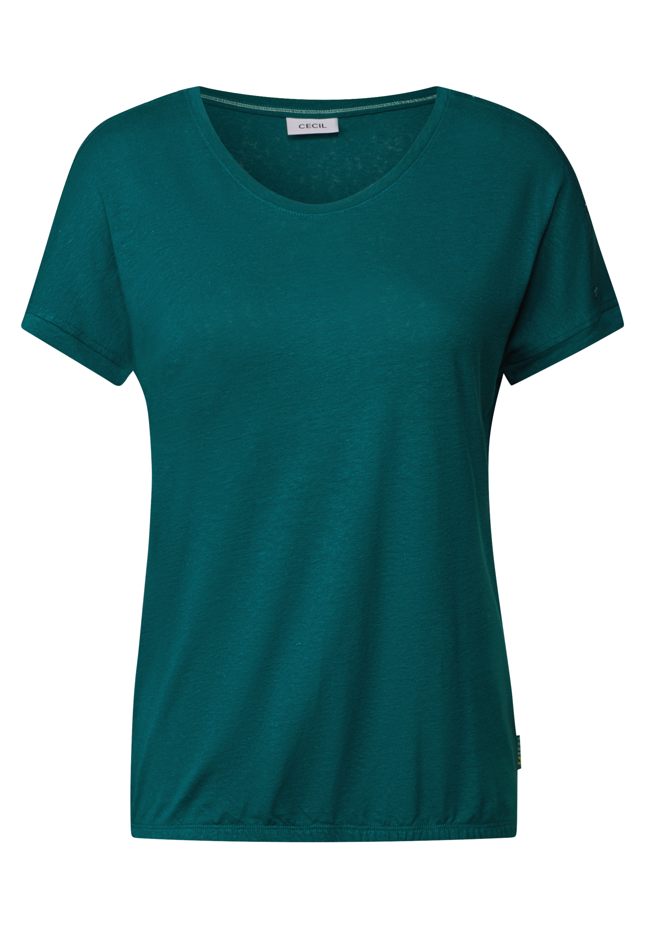 T-Shirt mit Knopfdetail