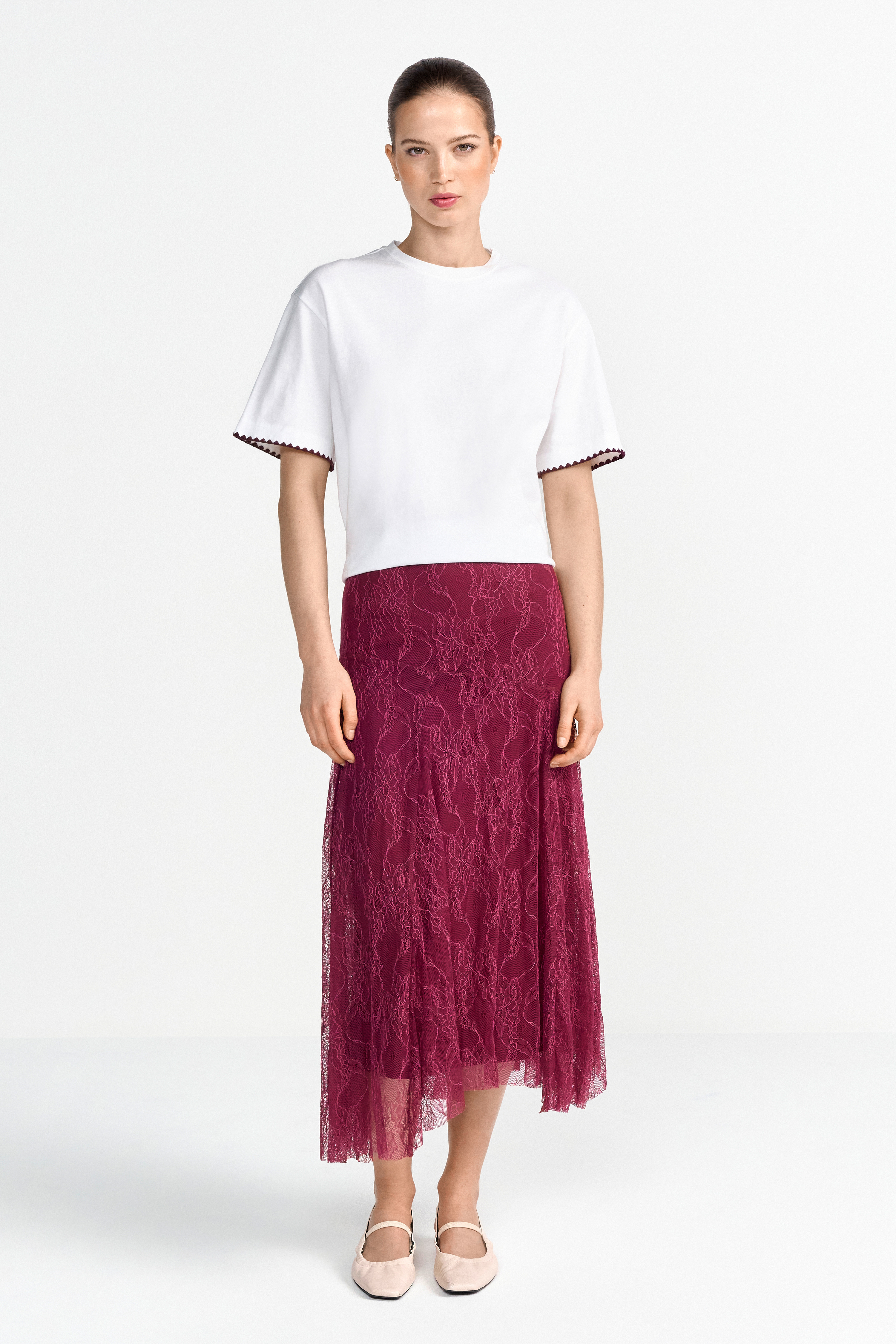 Lace Midi Skirt