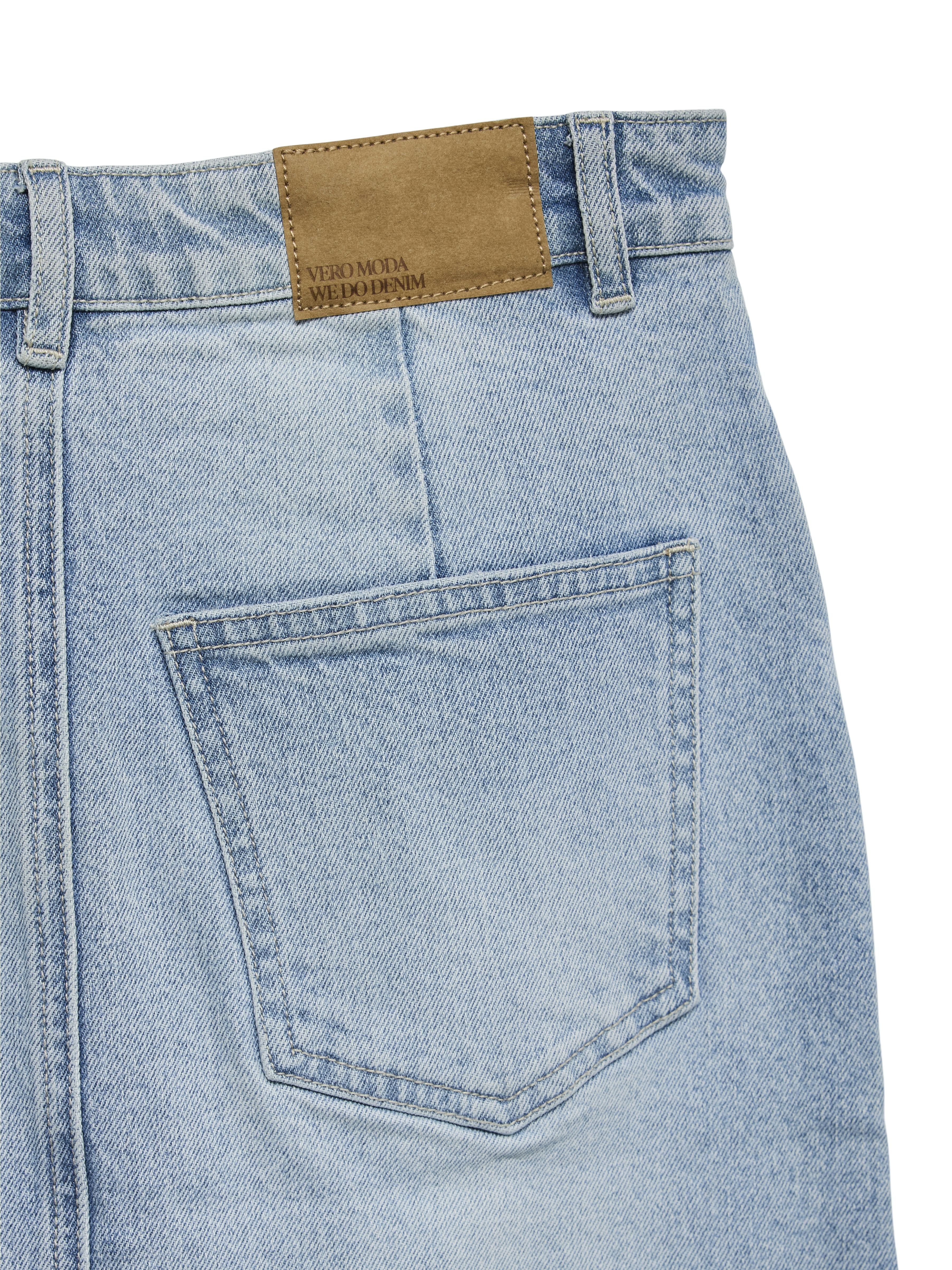 VMVERI HR CALF DENIM SKIRT GA MIX NOOS