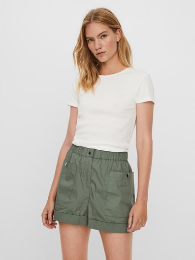 VMLENA CAP SLEEVE RIB TOP JRS GA