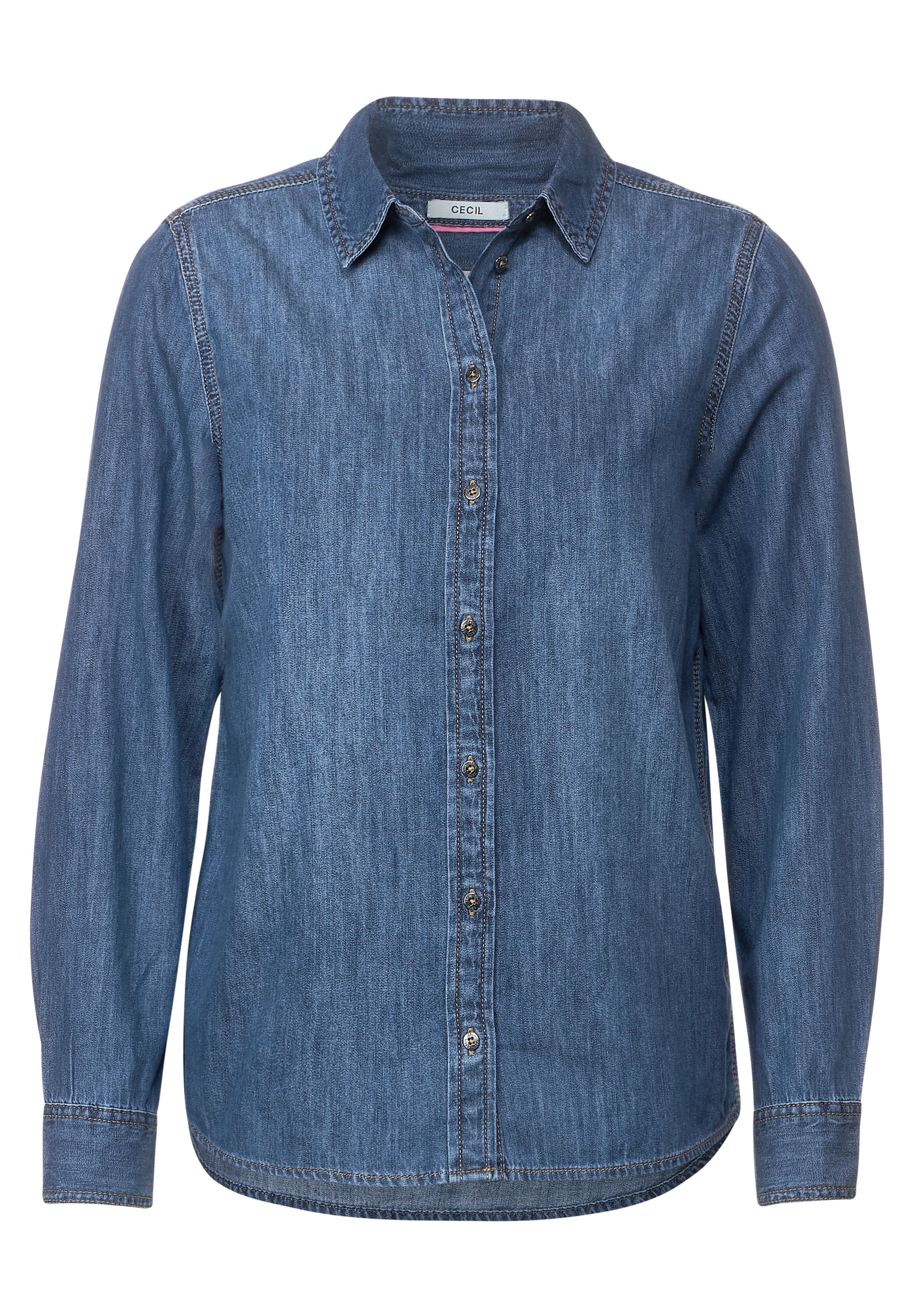 Jeansbluse in Blau