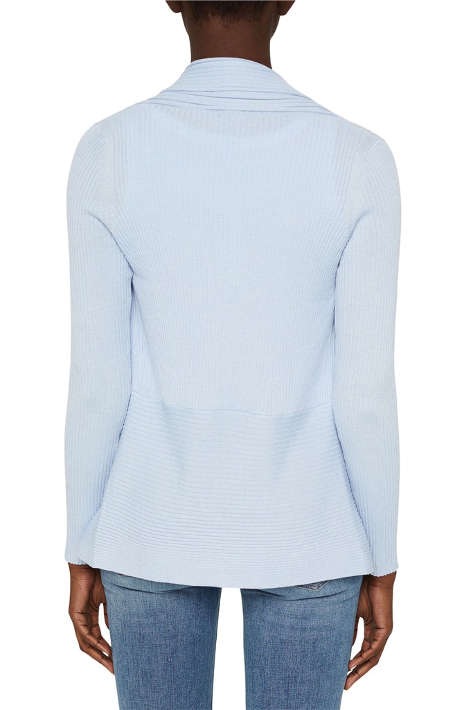 Recycelt: offener Ripp-Cardigan