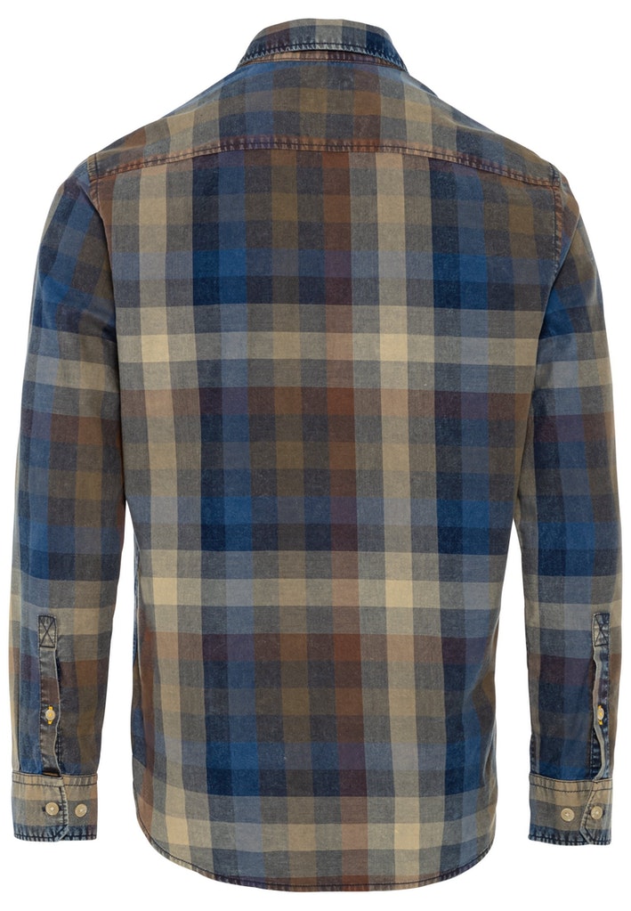 Langarm Hemd mit Button-Down-Kragen