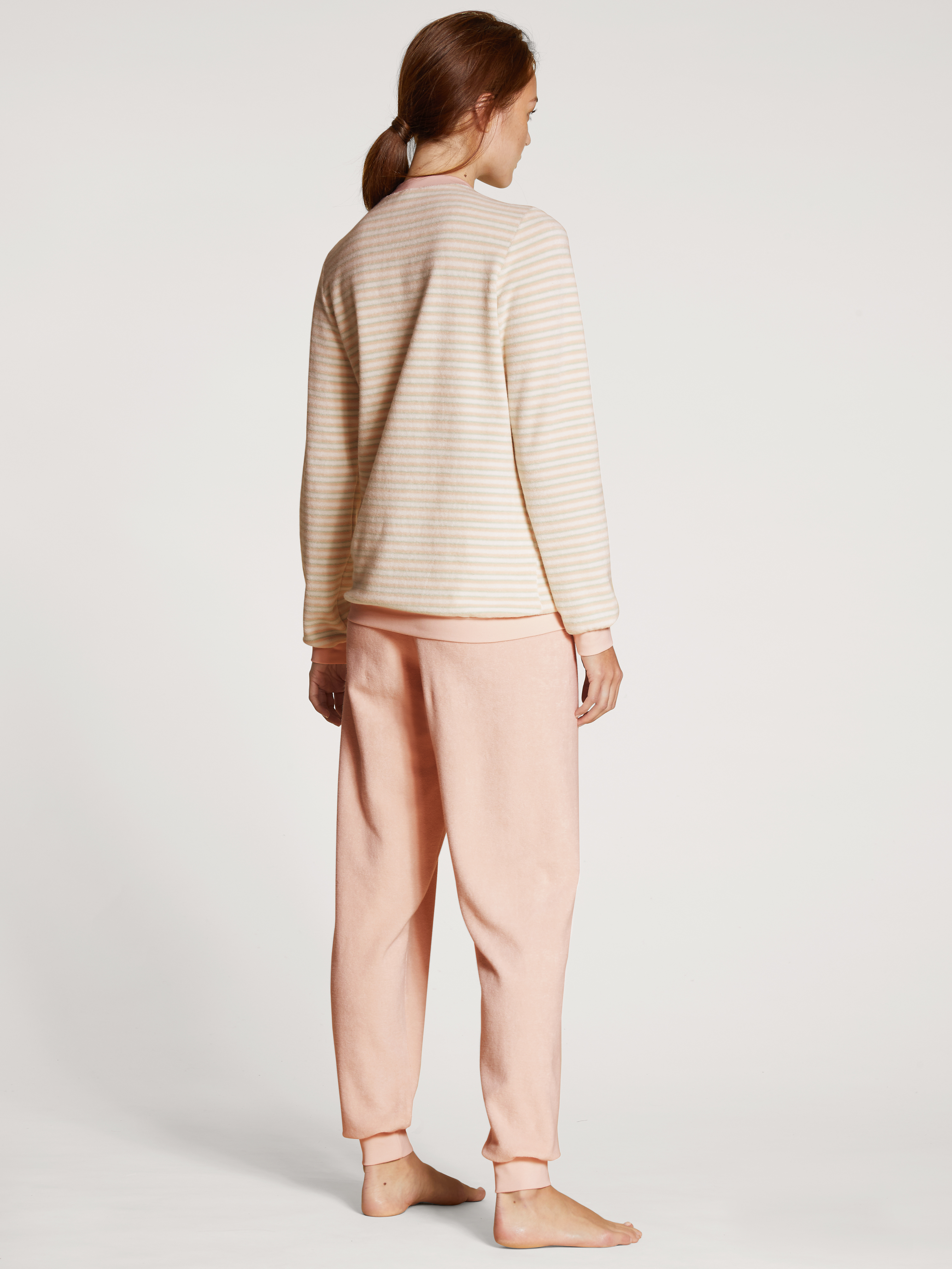 DAMEN Pyjama mit Bündchen