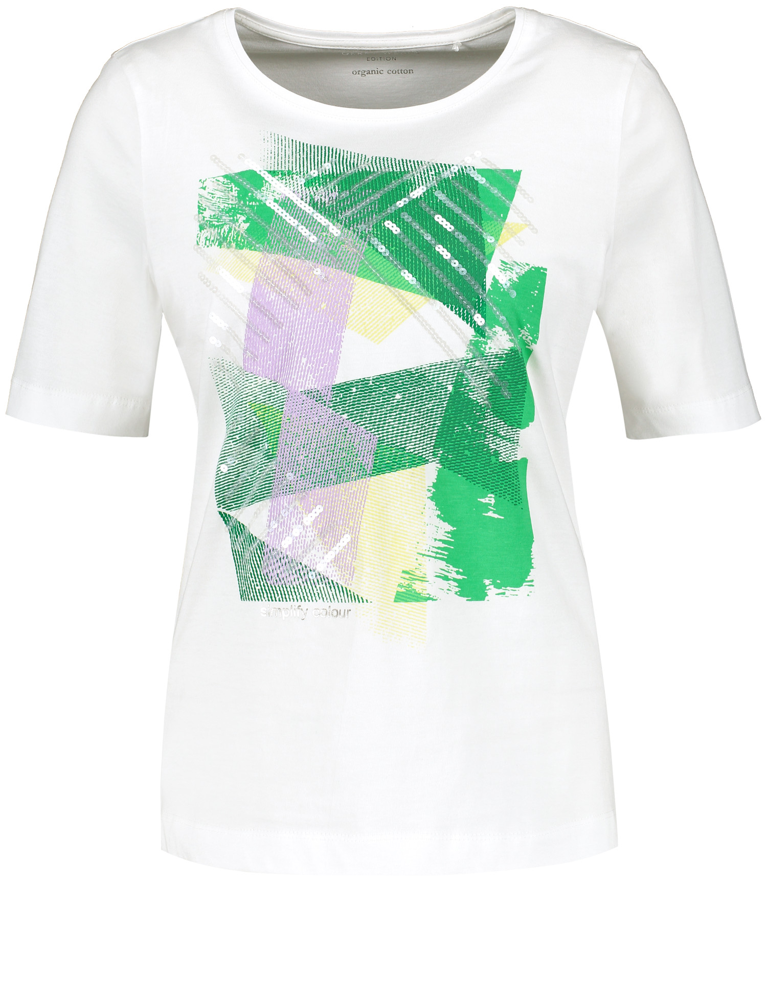 Halbarmshirt mit Pailetten