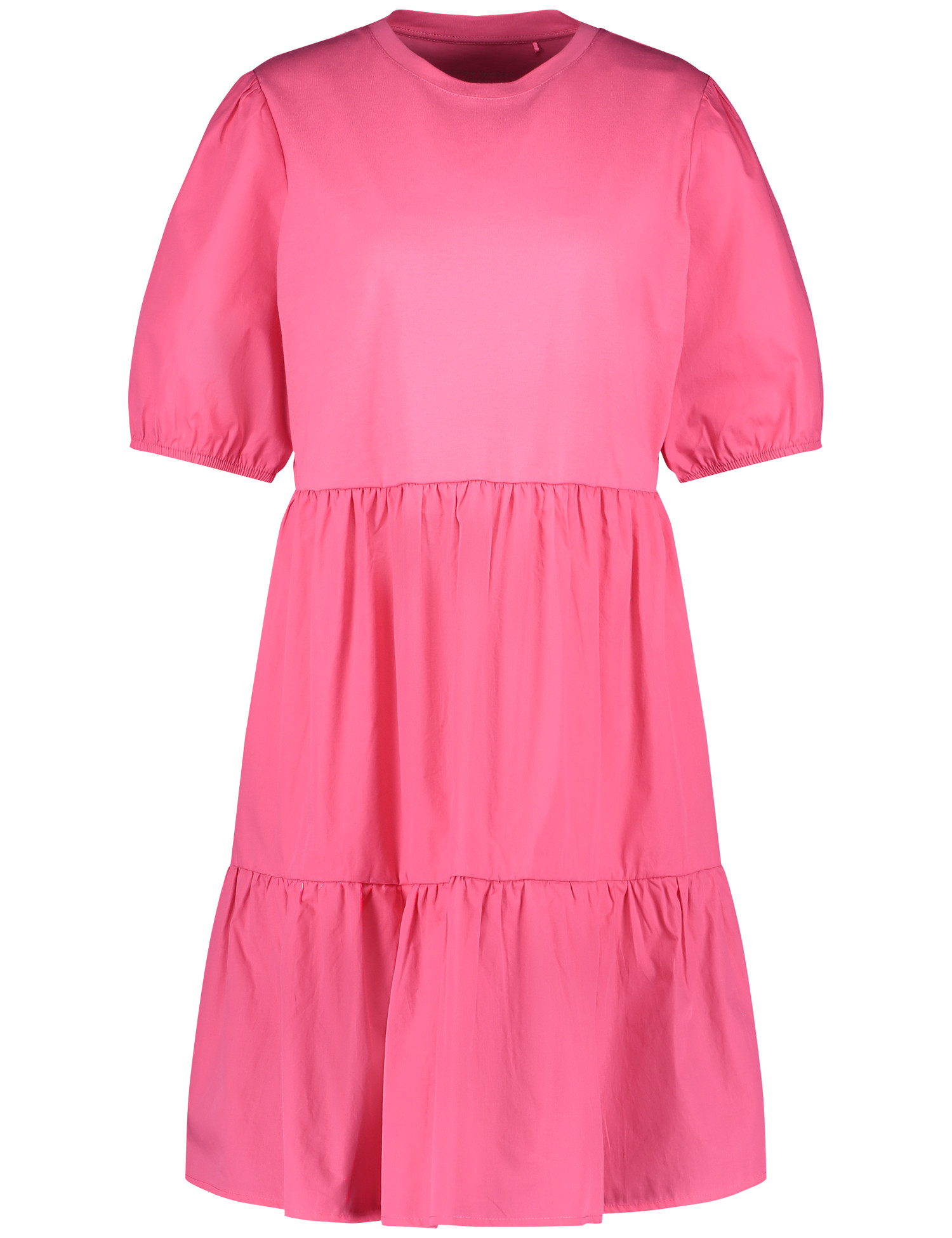 Baumwollkleid mit gestuftem Rockteil