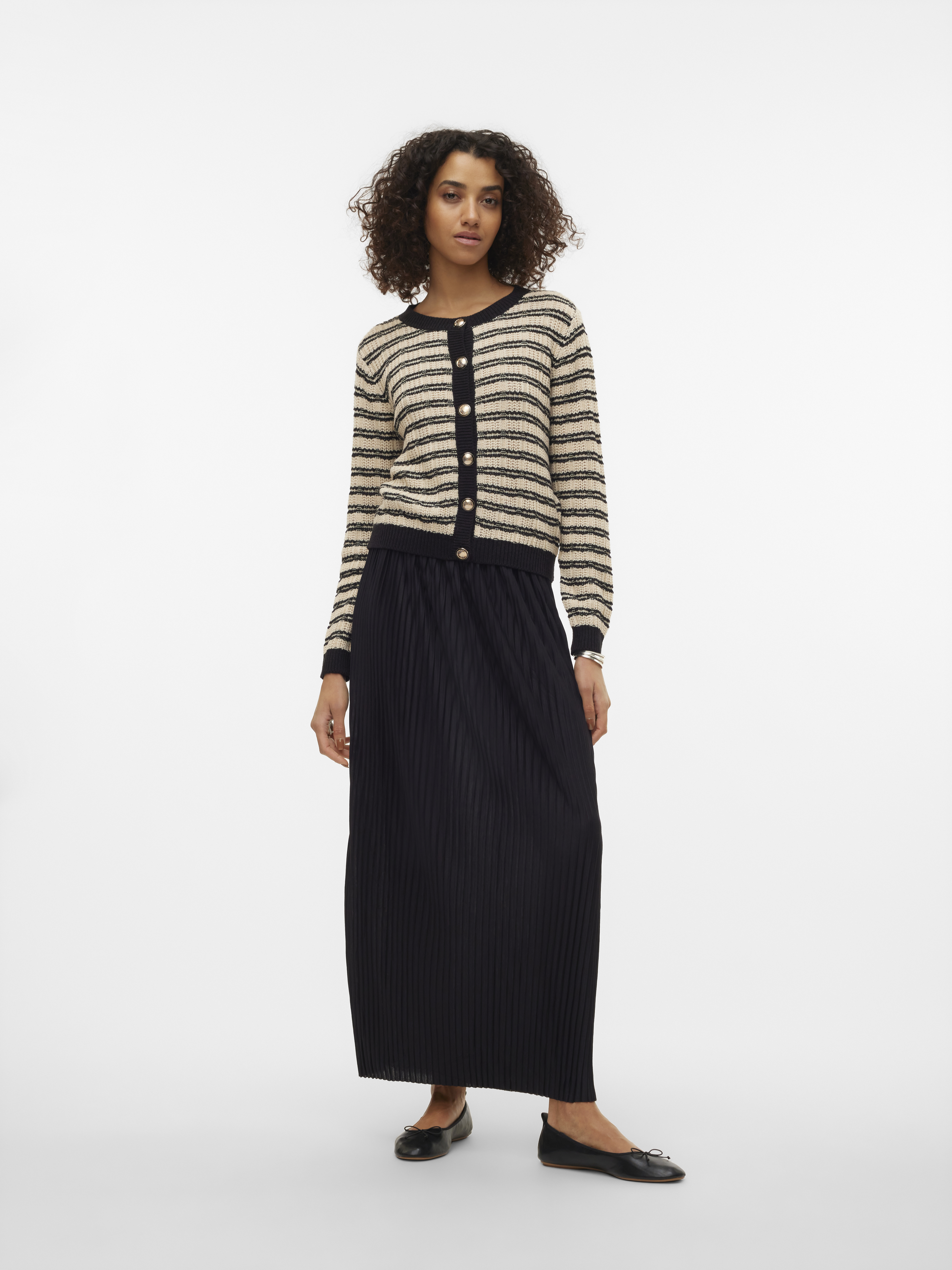 VMMILLE PLISSE MAXI SKIRT GA JRS