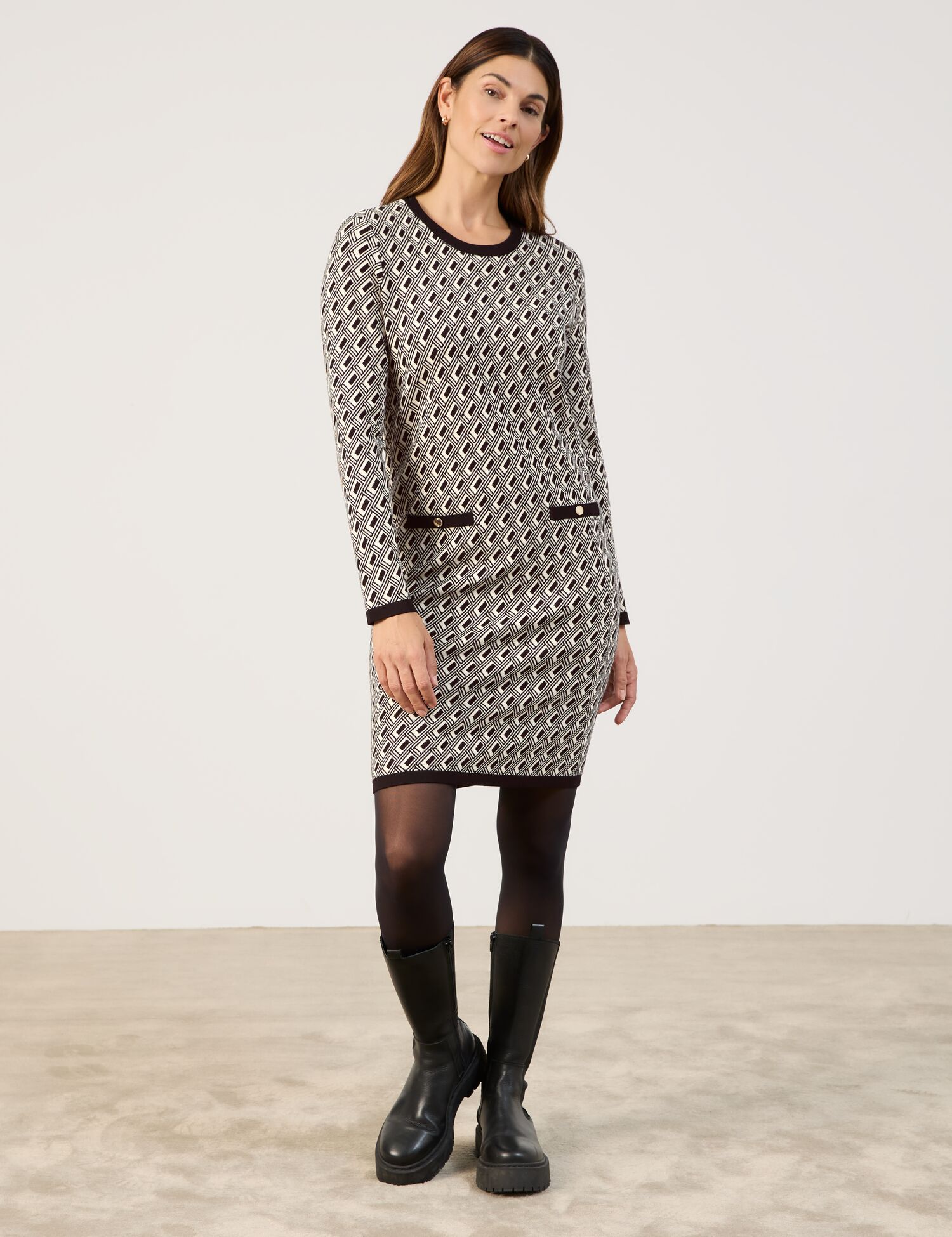 Elegantes Strickkleid