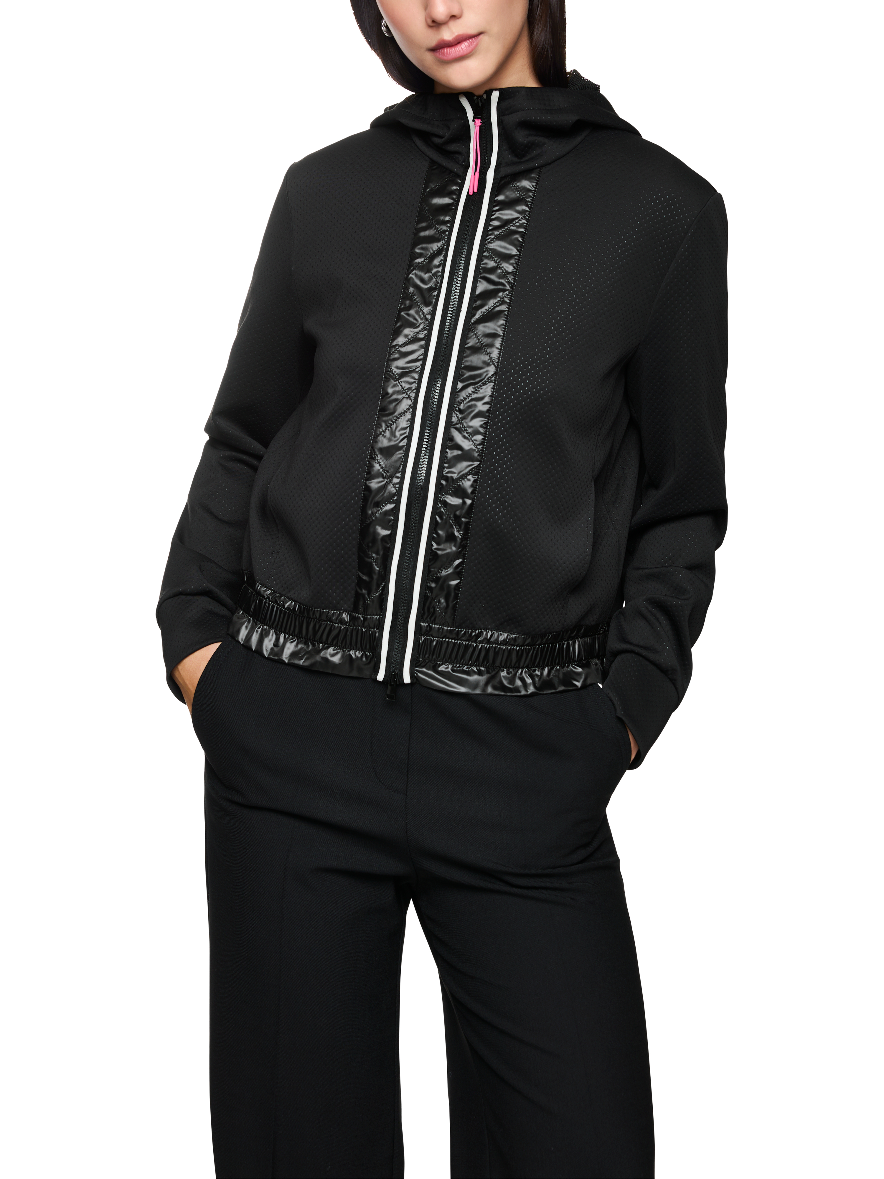 Sportive Jacke mit Kontraststreifen