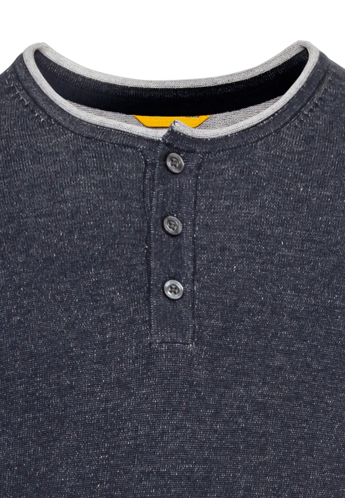 Strick Henley aus Organic Cotton