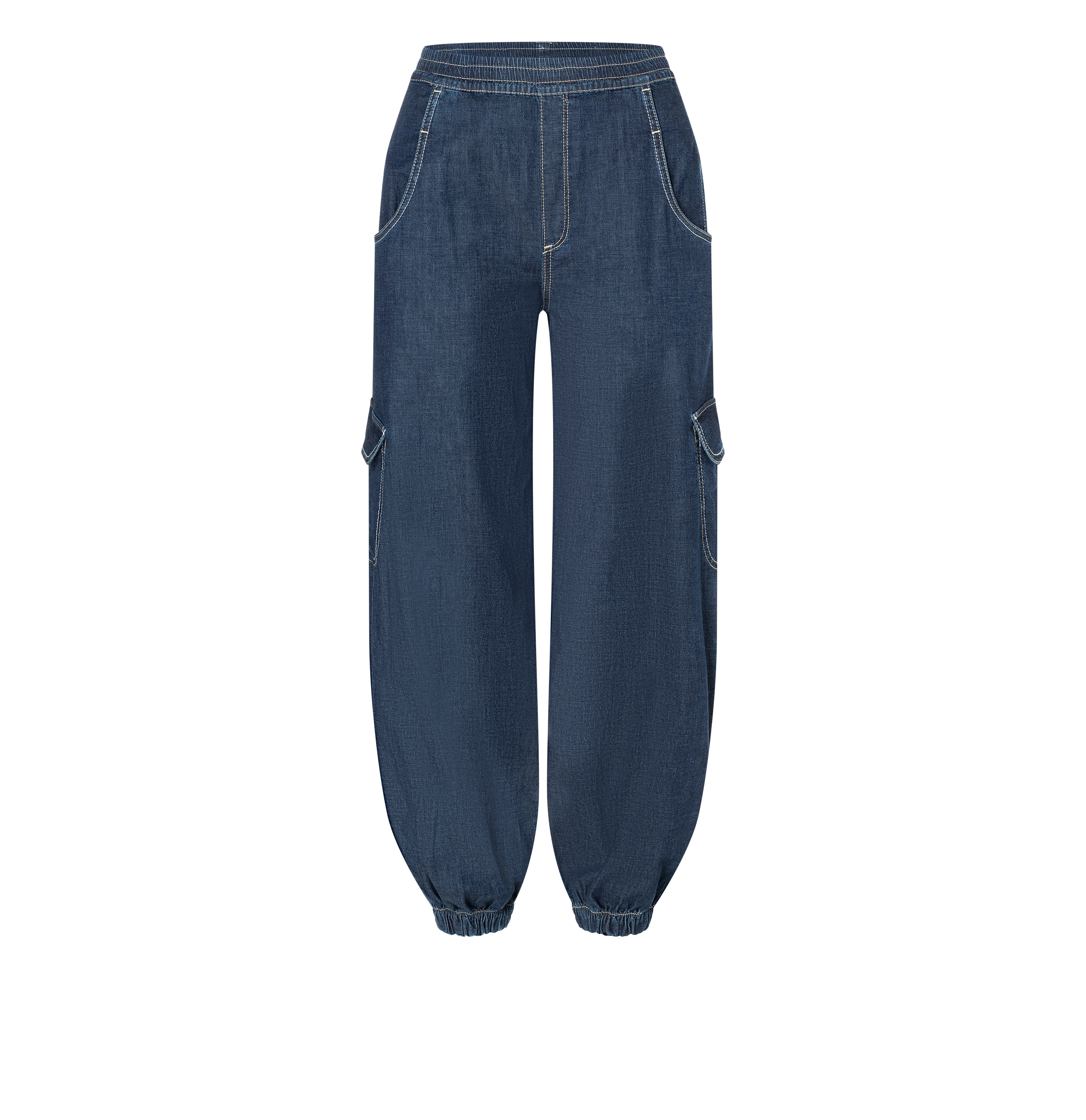 MAC JEANS - ELVA CARGO, Fluid Denim