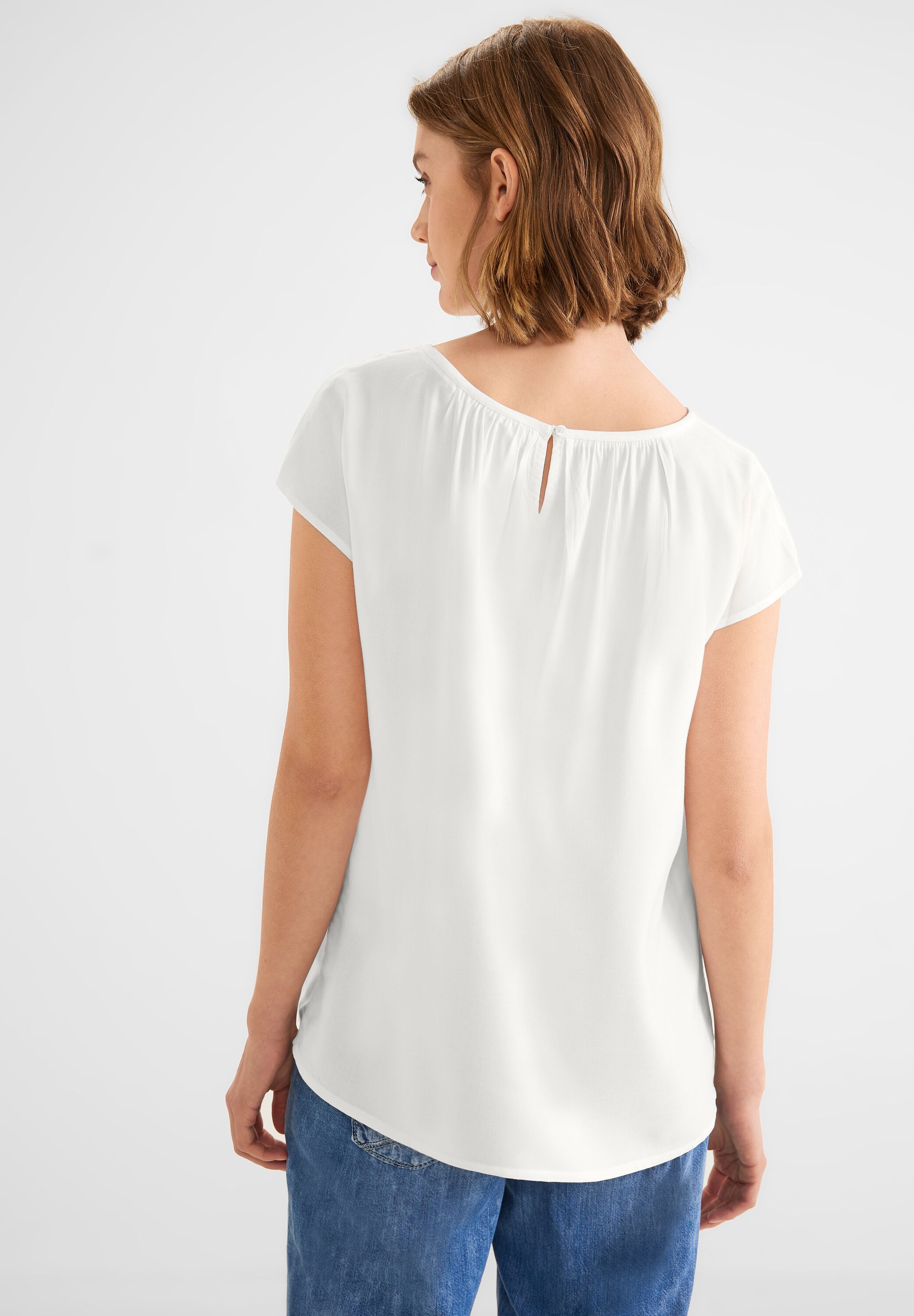 Bluse mit Raffungen