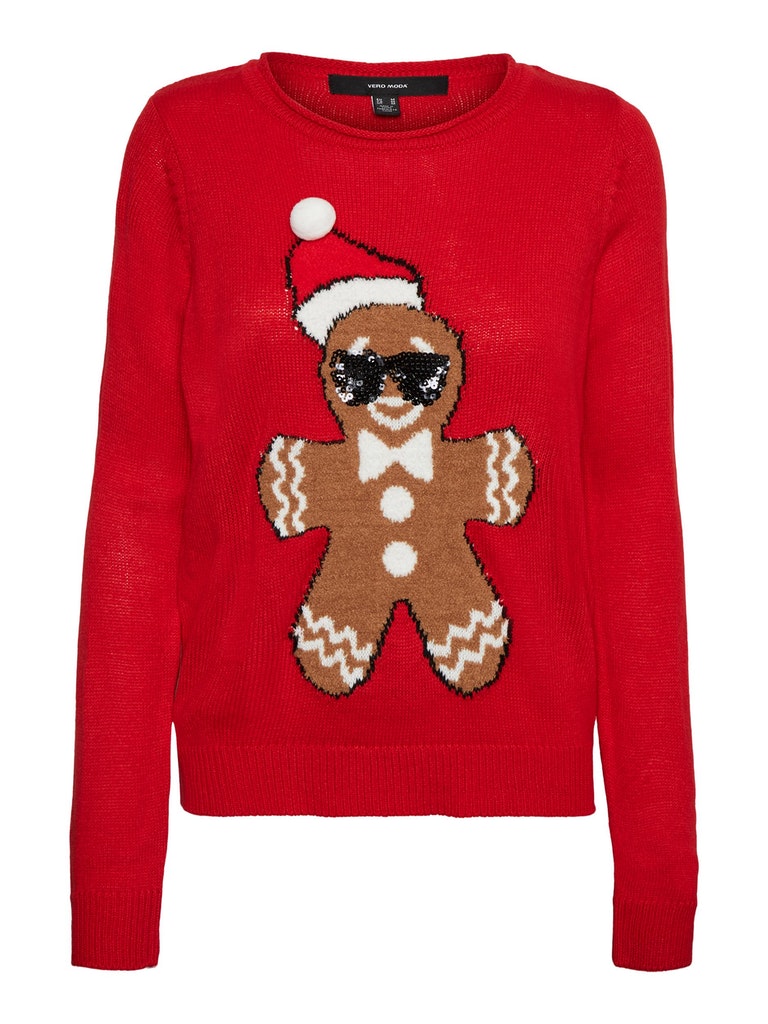 VMCOOKIE LS KNIT BLOUSE XMAS