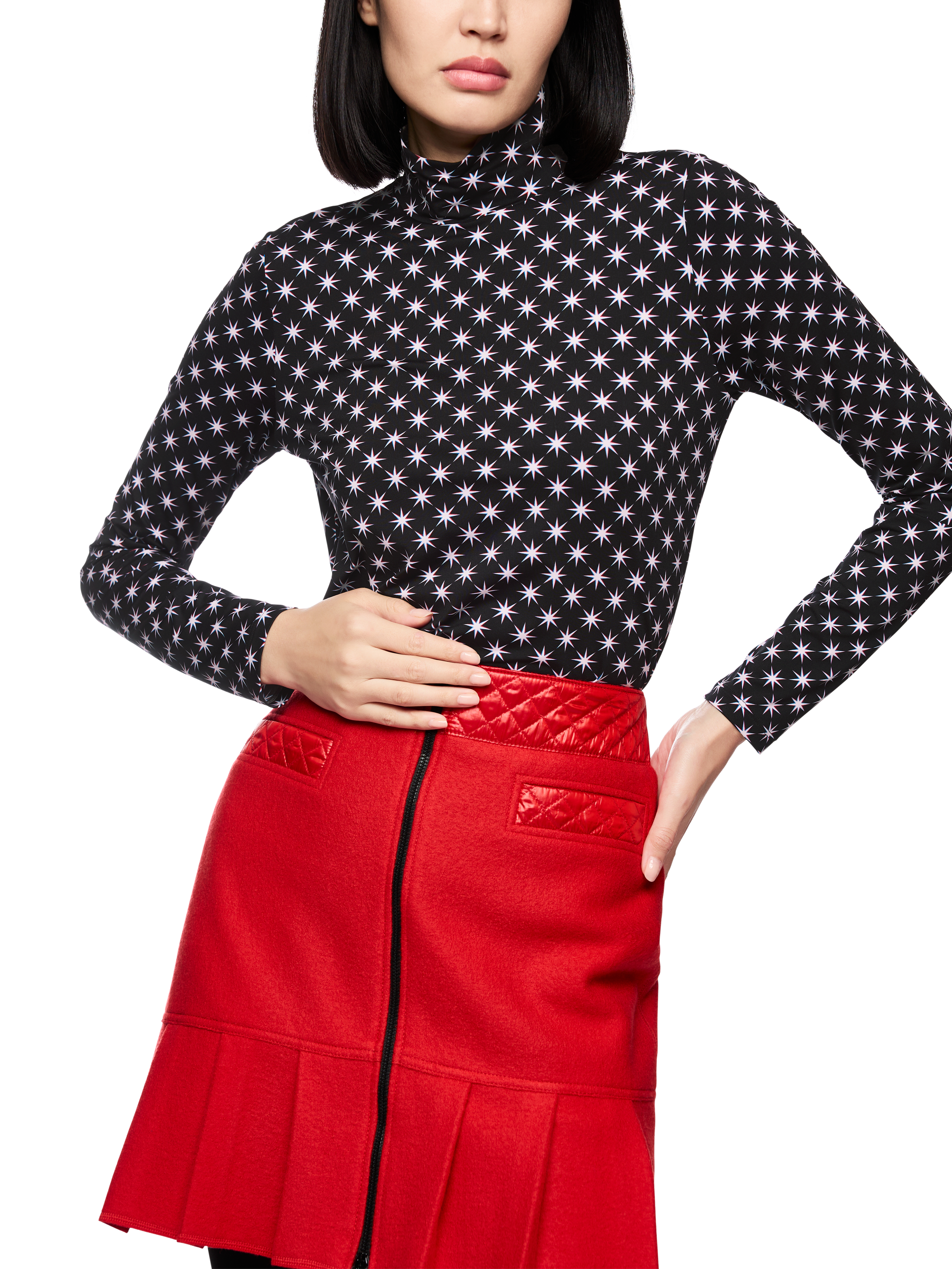 Langarmshirt mit Snowstar-Print