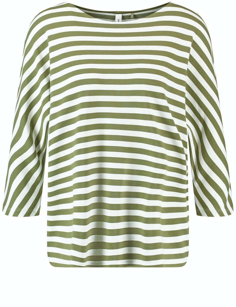 Geringeltes 3/4 Arm Shirt EcoVero