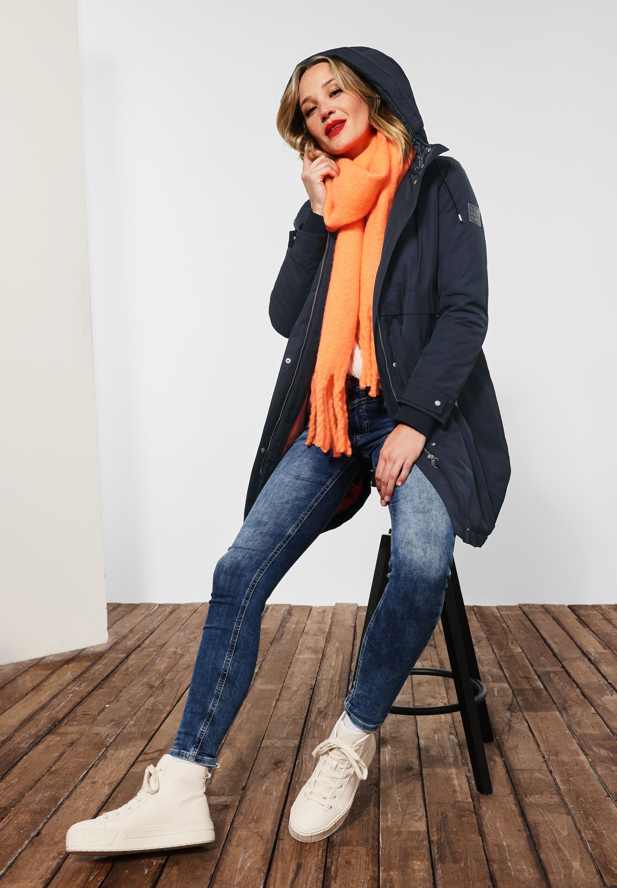 Longparka mit 2-Wege Zipper