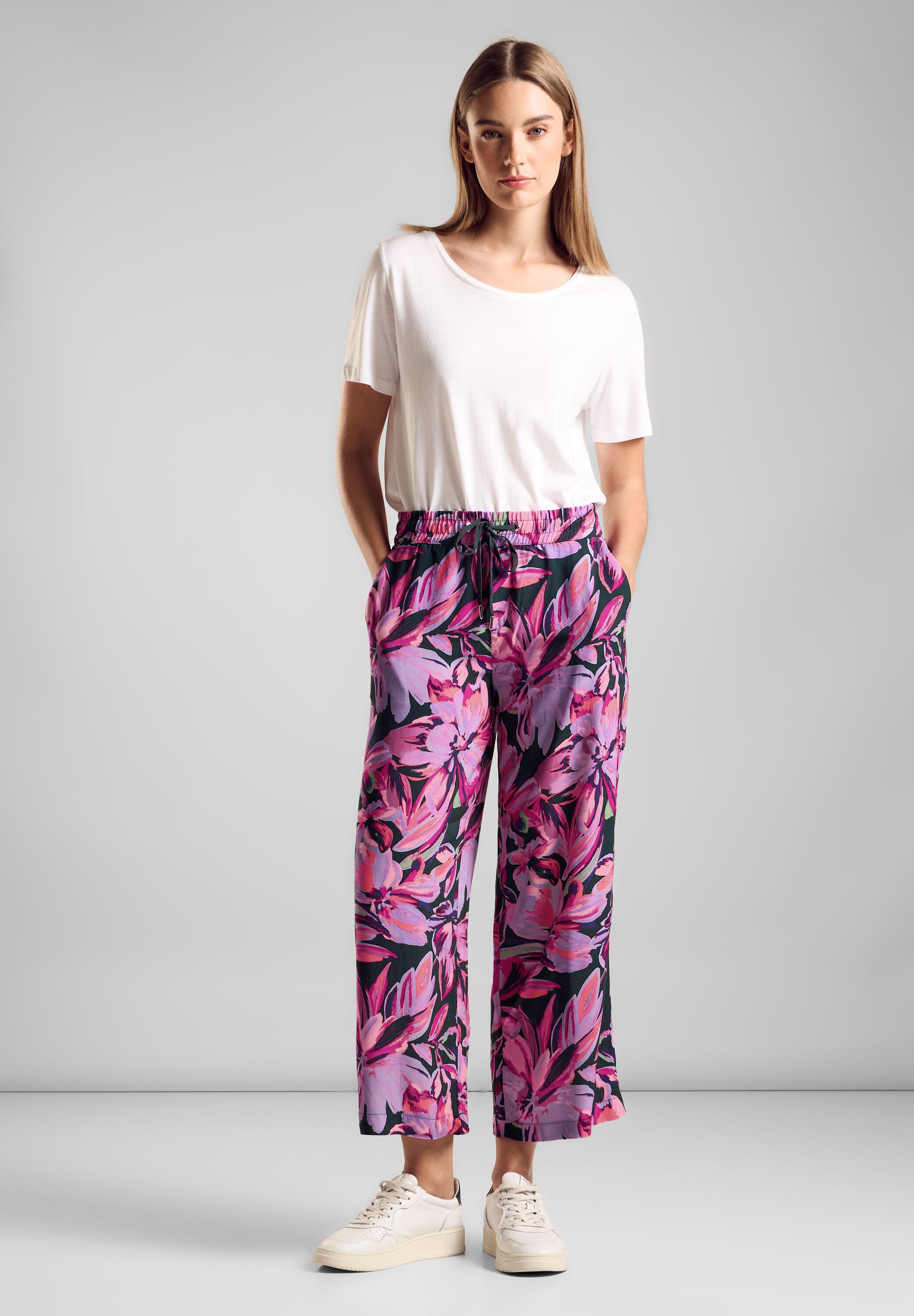 Wide Legs Print Hose