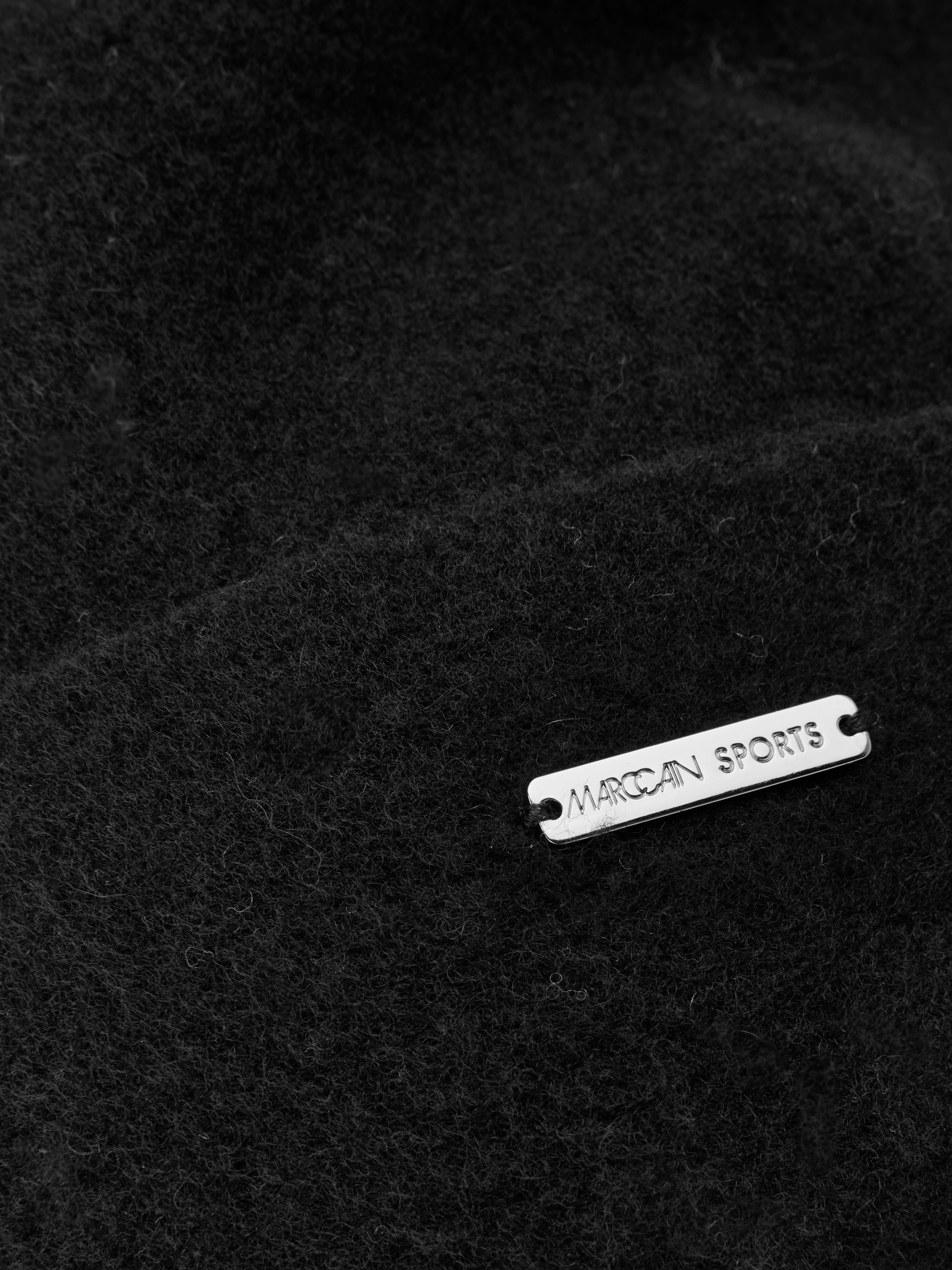 Wollmütze mit Kunstfell-Bommel