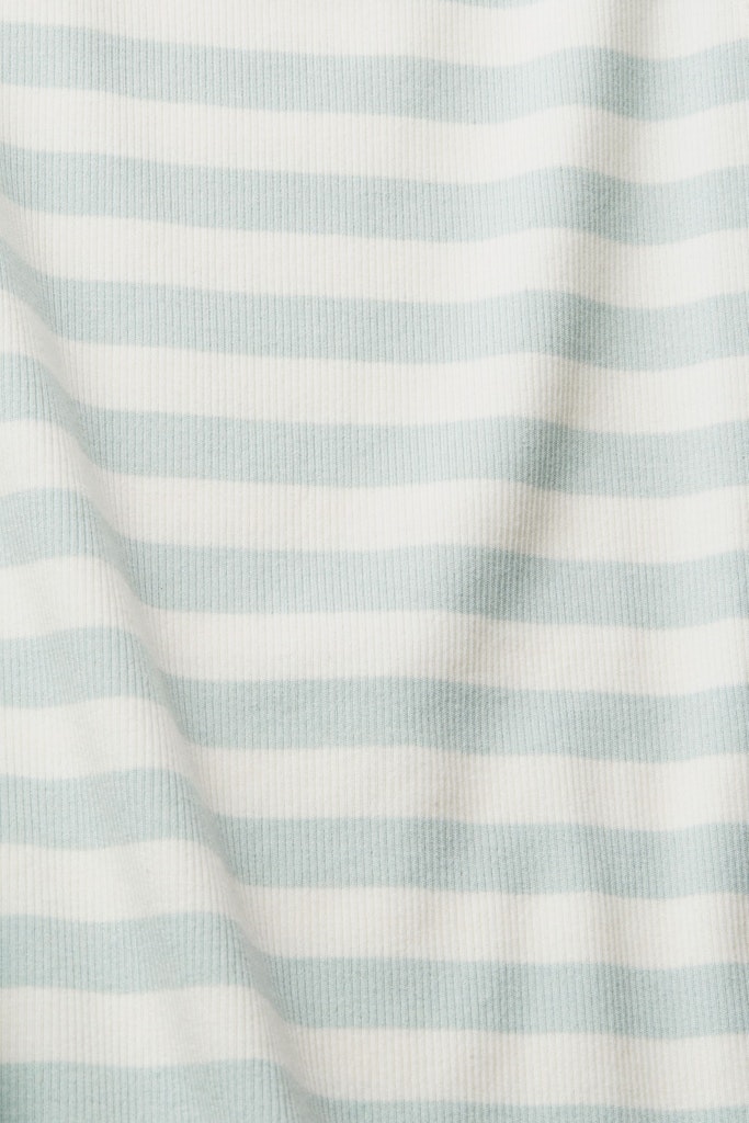 Gestreiftes Tanktop in gerippter Optik