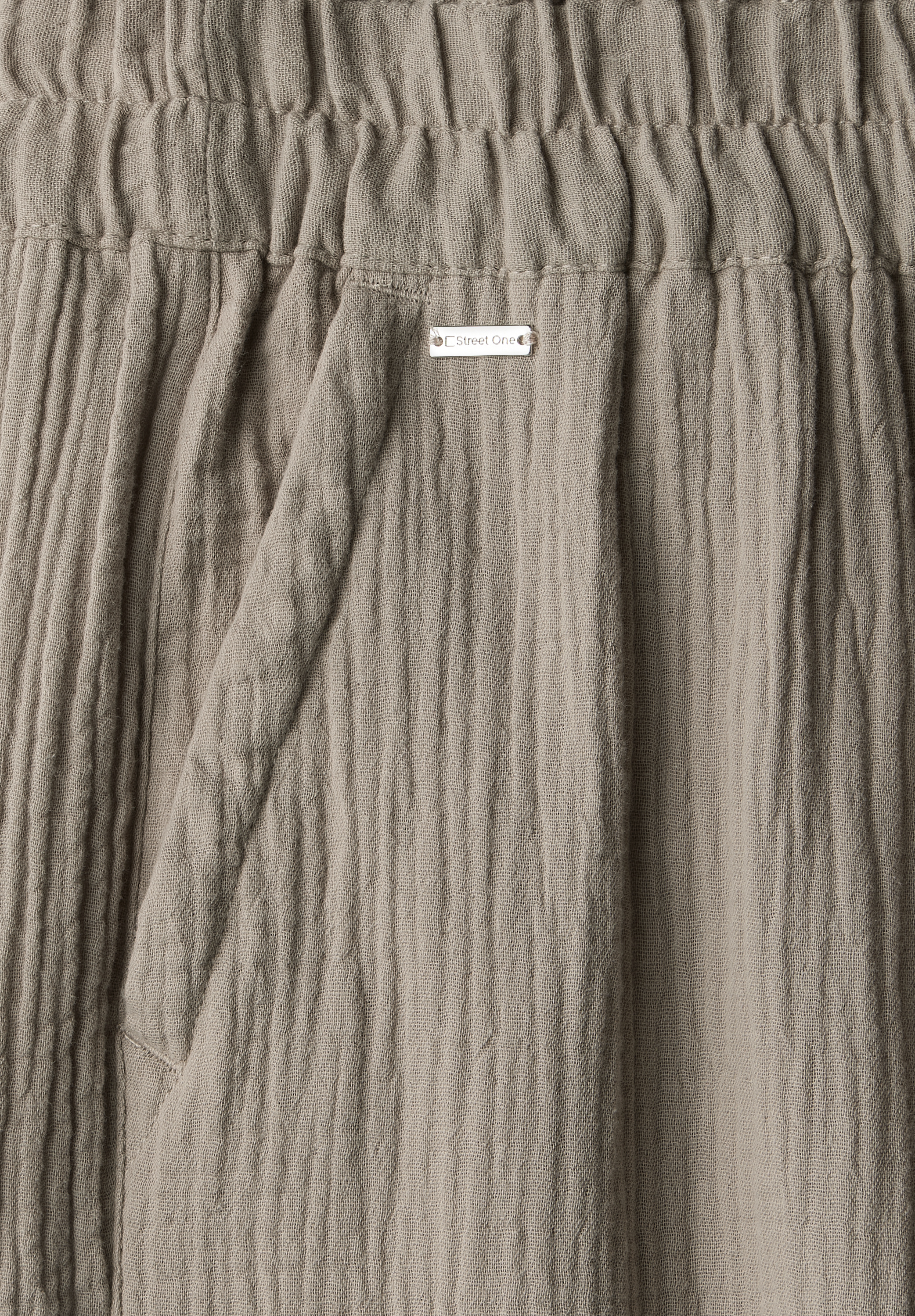 Wide Leg Musselin Hose